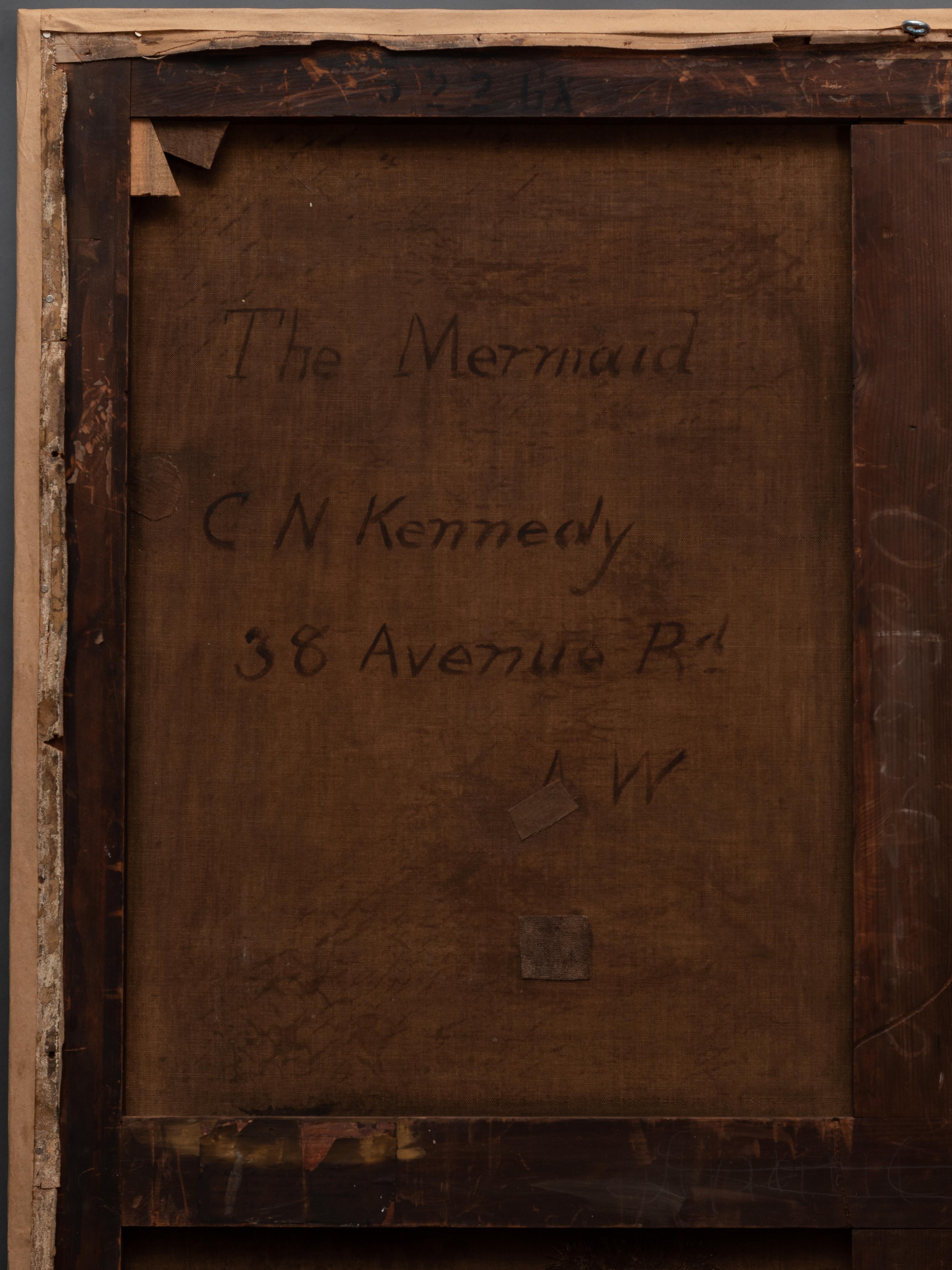 Charles Napier Kennedy, Gemälde „Die Meerjungfrau“ aus dem 19. Jahrhundert 8