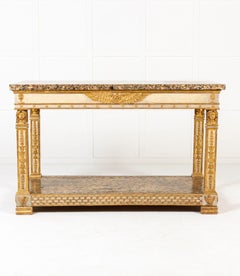 Important 19th Century Italian Console Table