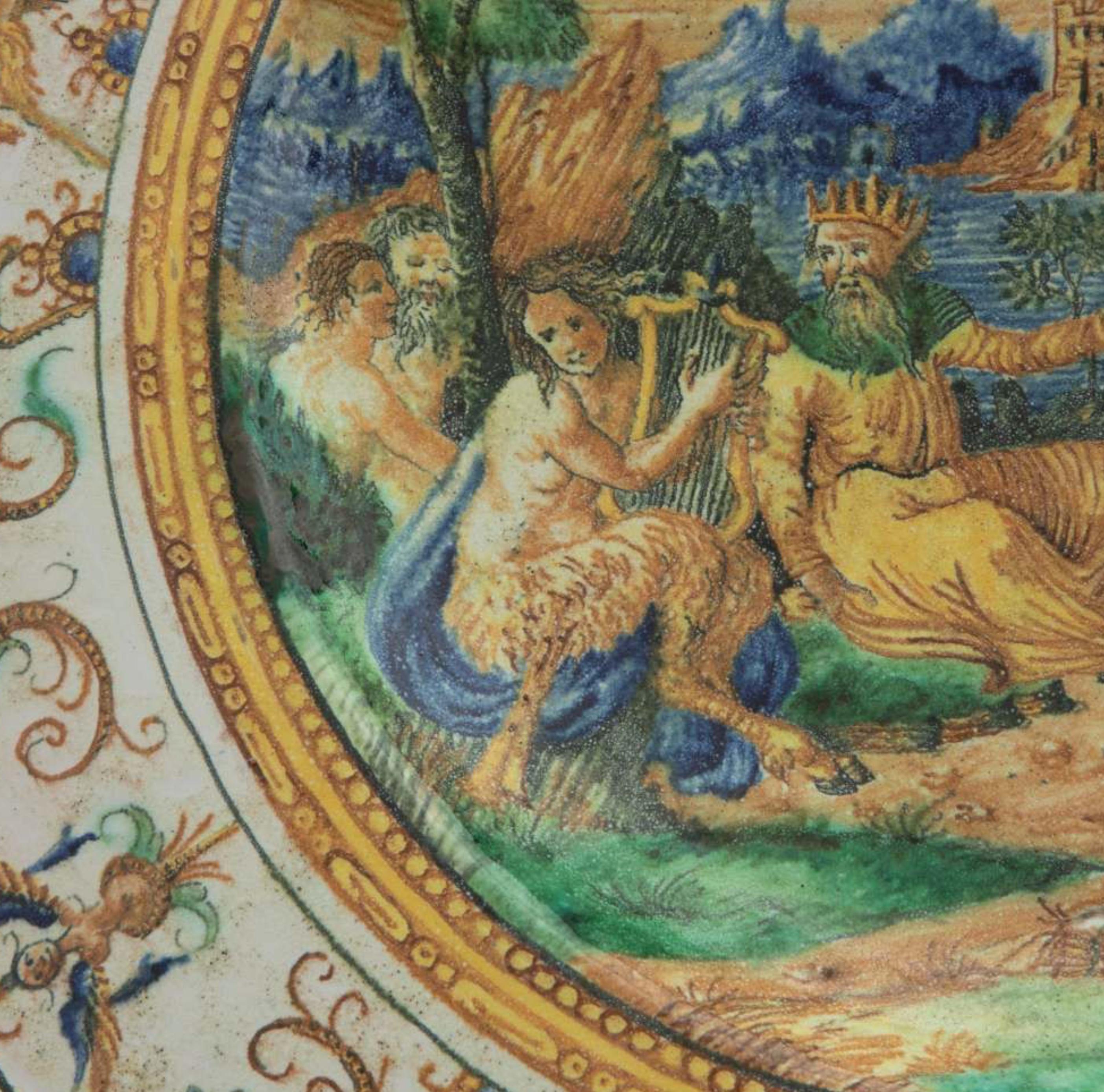 Hand-Crafted Important 19th Century Italian Parade Plate For Sale