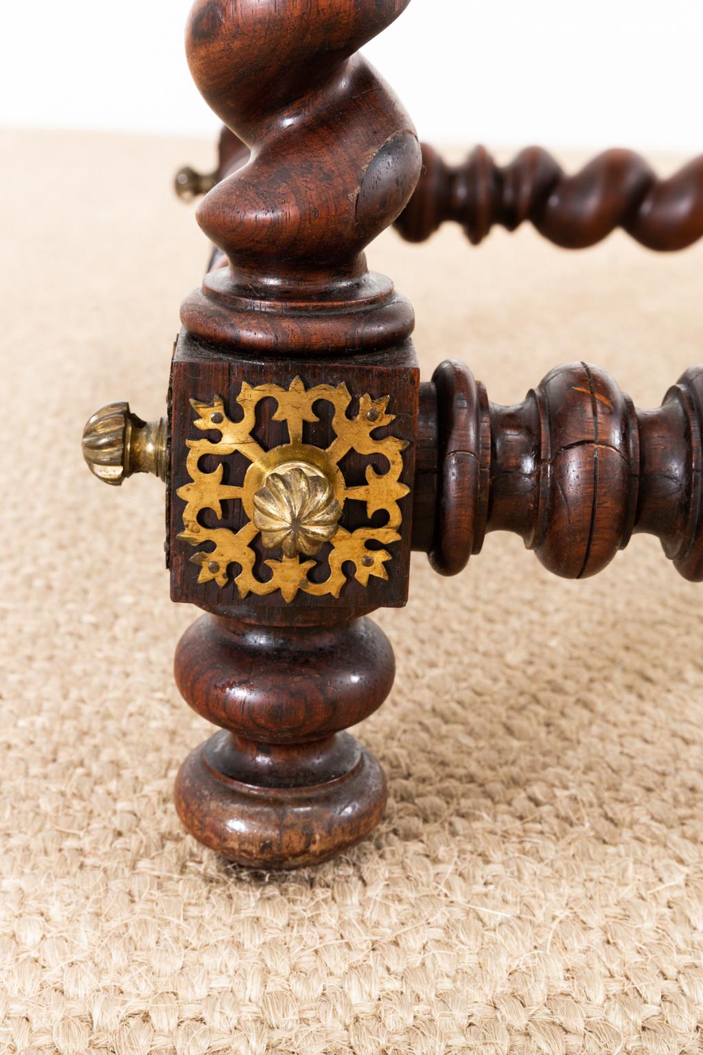 Important 19th Century Portuguese Baroque Style Mahogany Library Table 4