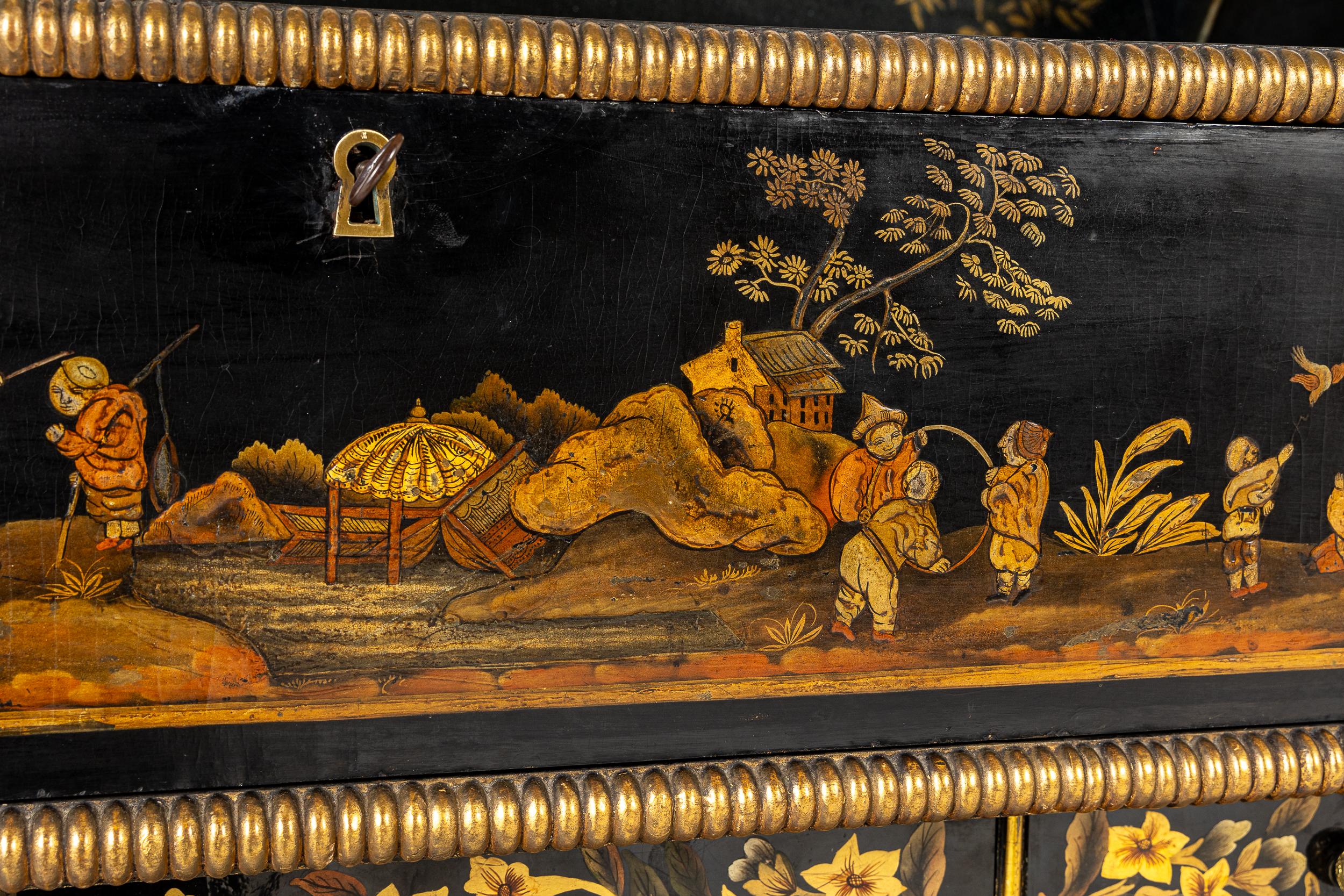 Important meuble d'appoint en japanier de la période Regency du 19e siècle en vente 5