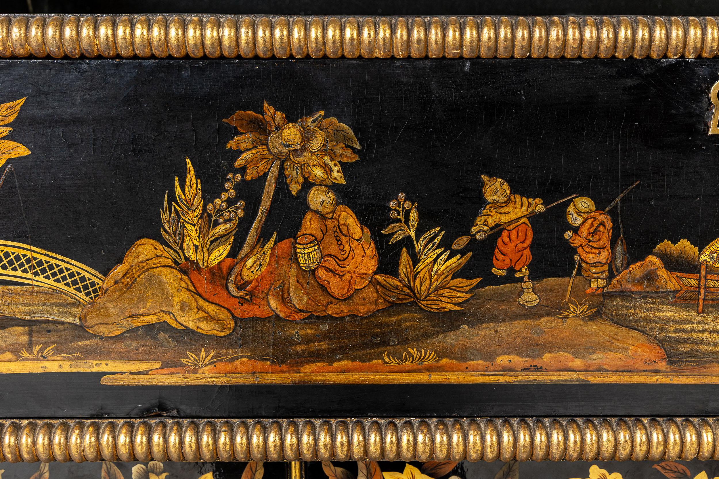 Important meuble d'appoint en japanier de la période Regency du 19e siècle en vente 4
