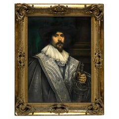 Importante opera della Spanish School del XIX secolo: "Ritratto di moschettiere".