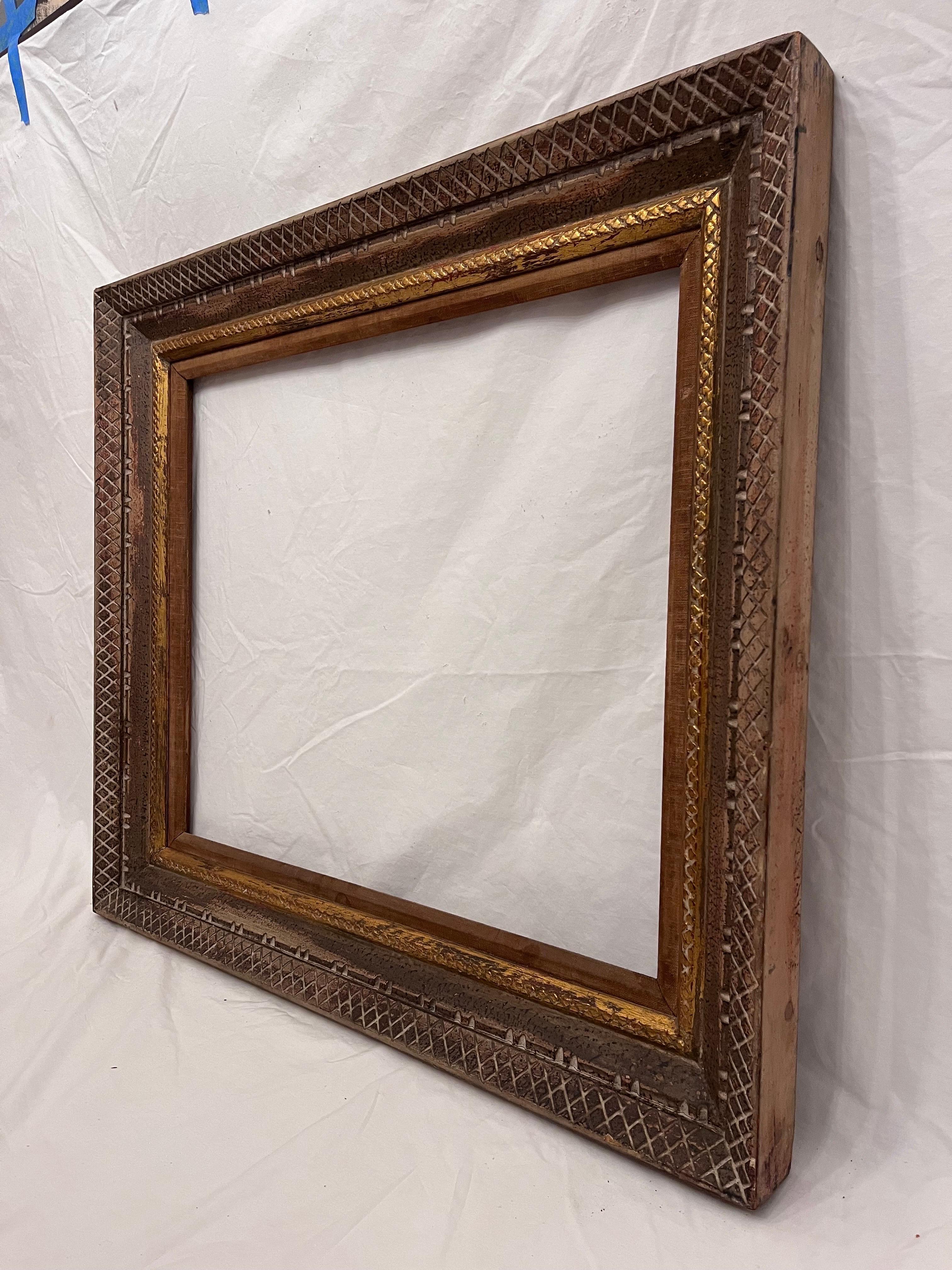 American Important 20th C Hand Carved Modernist Picture Frame Midtown Frame Shop 24 x 20