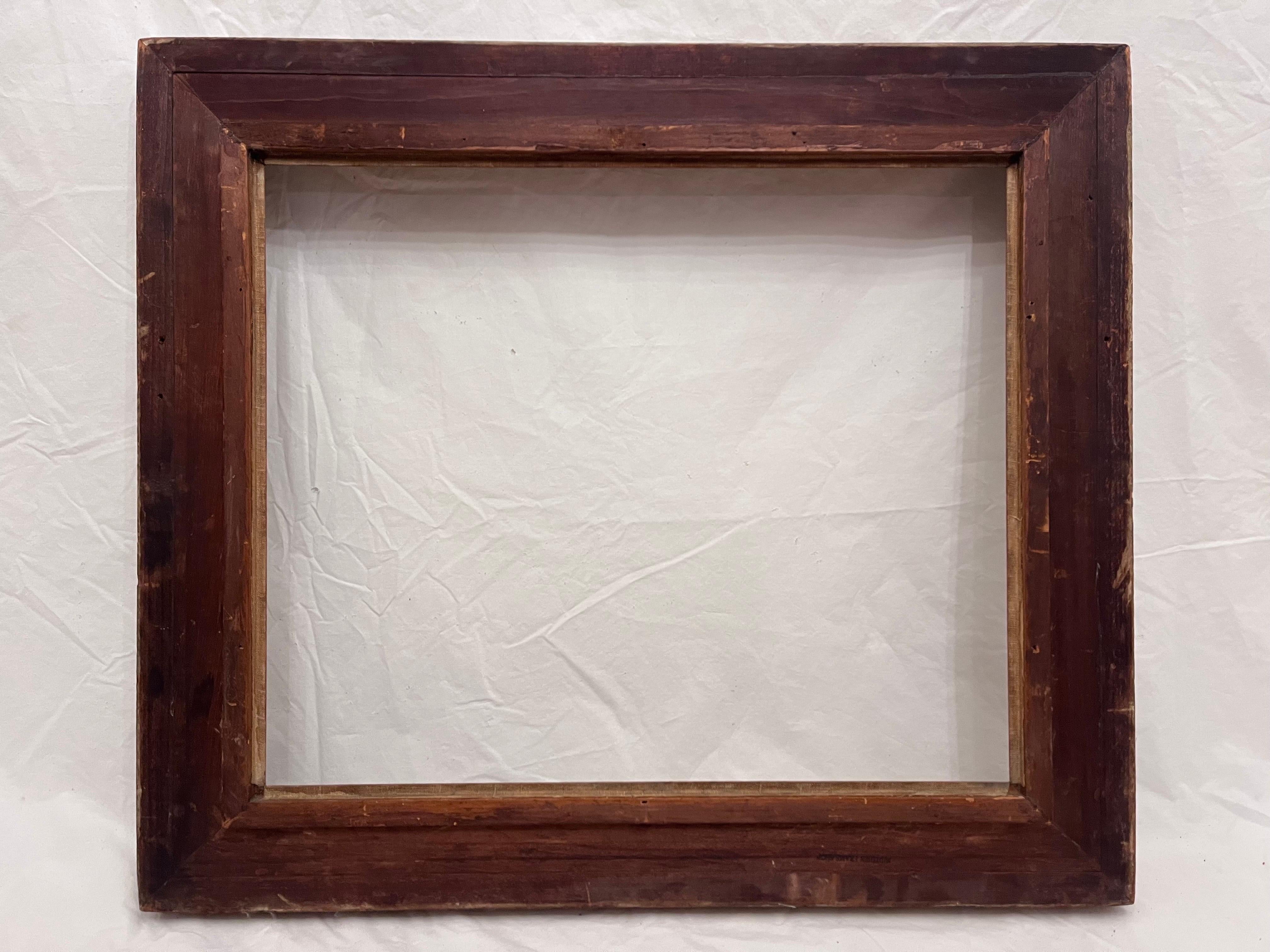 Important 20th C Hand Carved Modernist Picture Frame Midtown Frame Shop 24 x 20 1