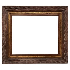 Important 20th C Hand Carved Modernist Picture Frame Midtown Frame Shop 24 x 20