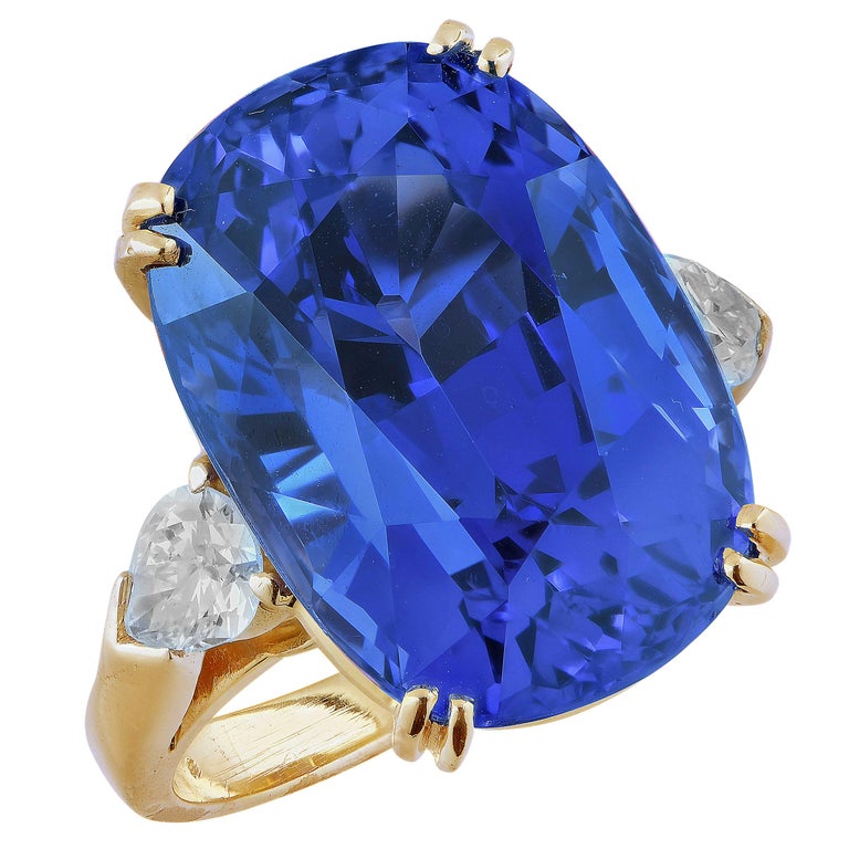 Important 24.15 Carat AGL No Heat Ceylon Color Change Sapphire Diamond ...