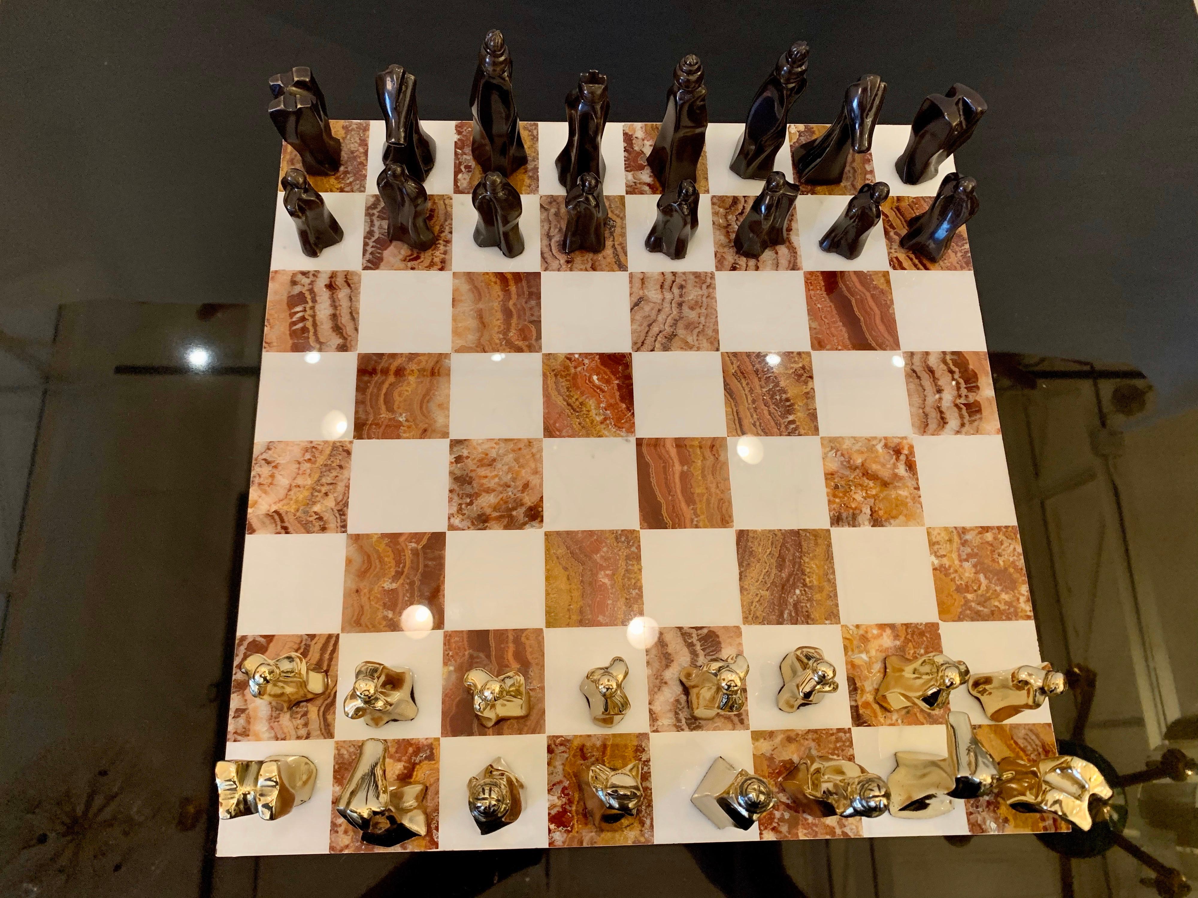 abstract chess set