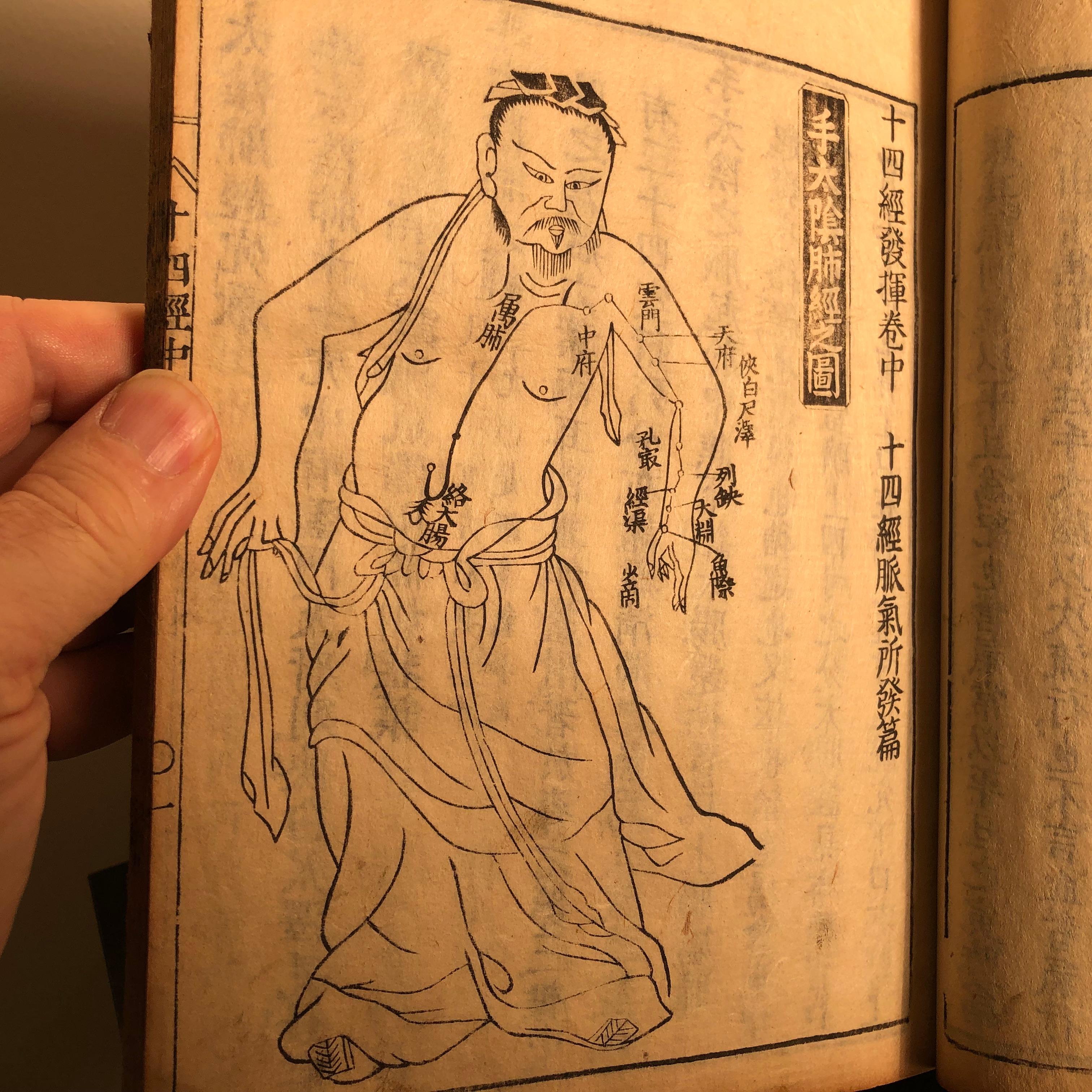 Important Acupuncture Japanese Antique Woodblock Guide Book, 19th Century Prints 10