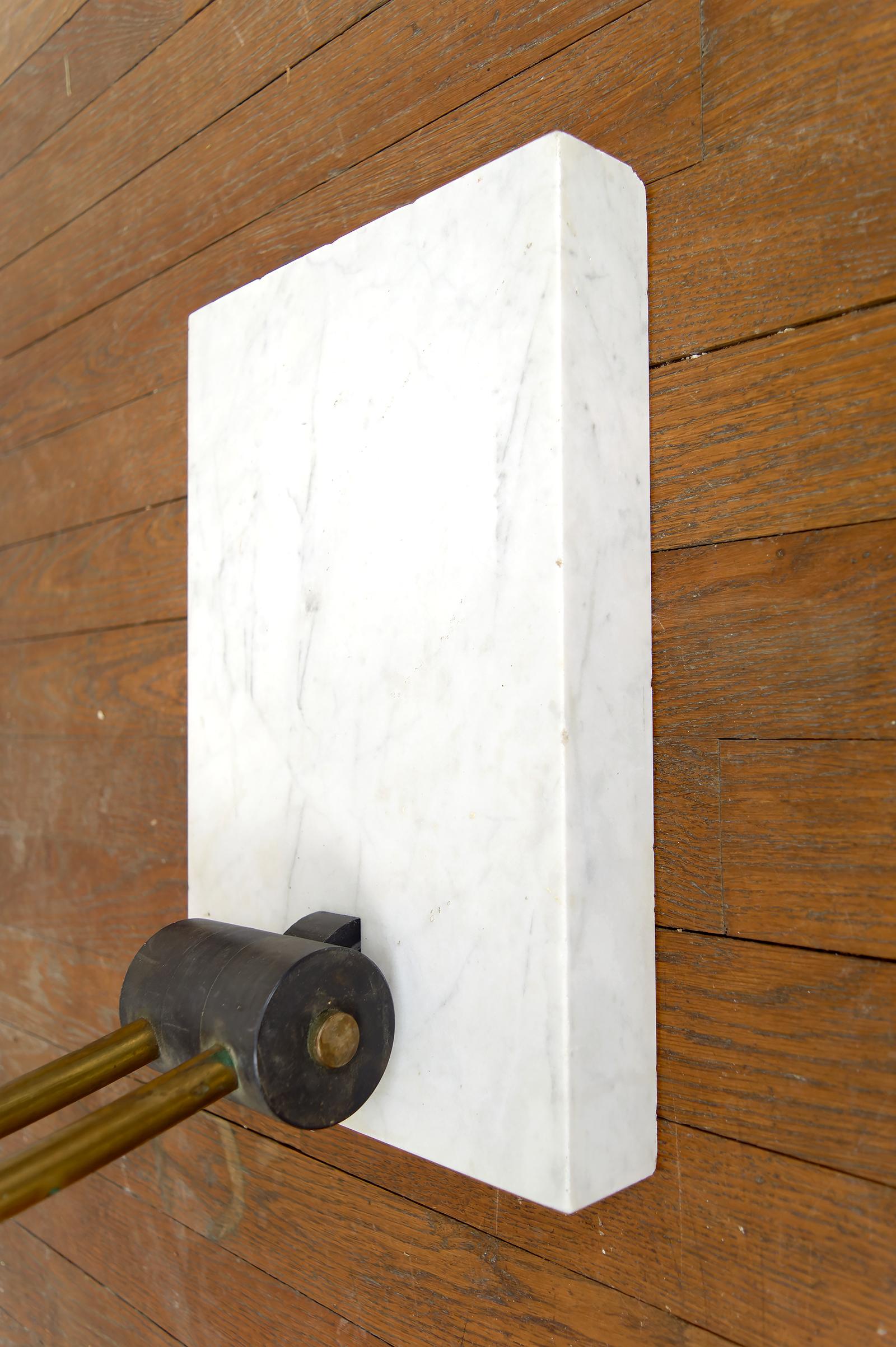 Important Adjustable Arc Floor Lamp on Marble Base, Italy, Circa 1970 For Sale 12