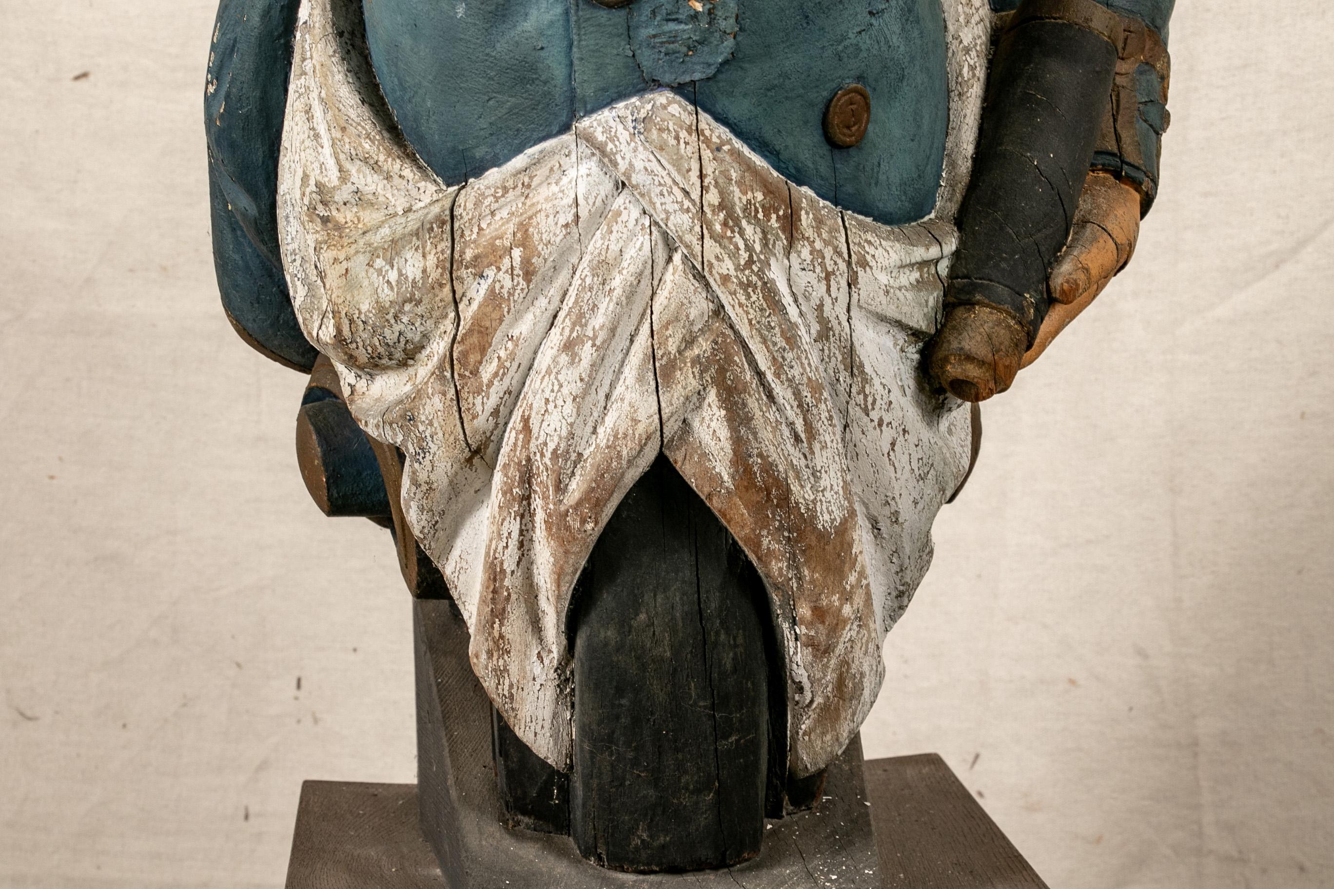 Admiral Horatio Nelson 19th Century English Ship's Figurehead- Ex H.M.S. Bo 3