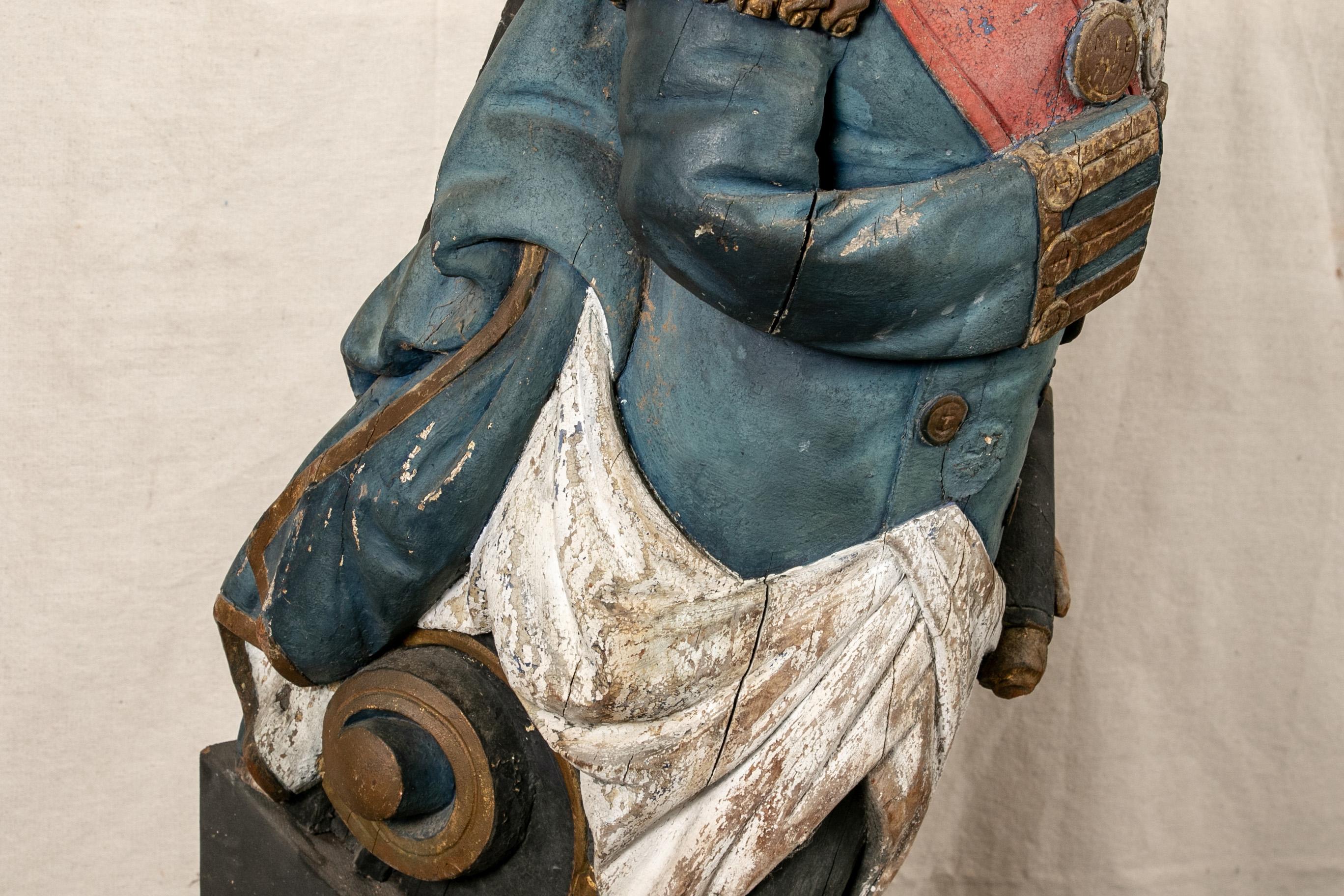 Admiral Horatio Nelson 19th Century English Ship's Figurehead- Ex H.M.S. Bo 6