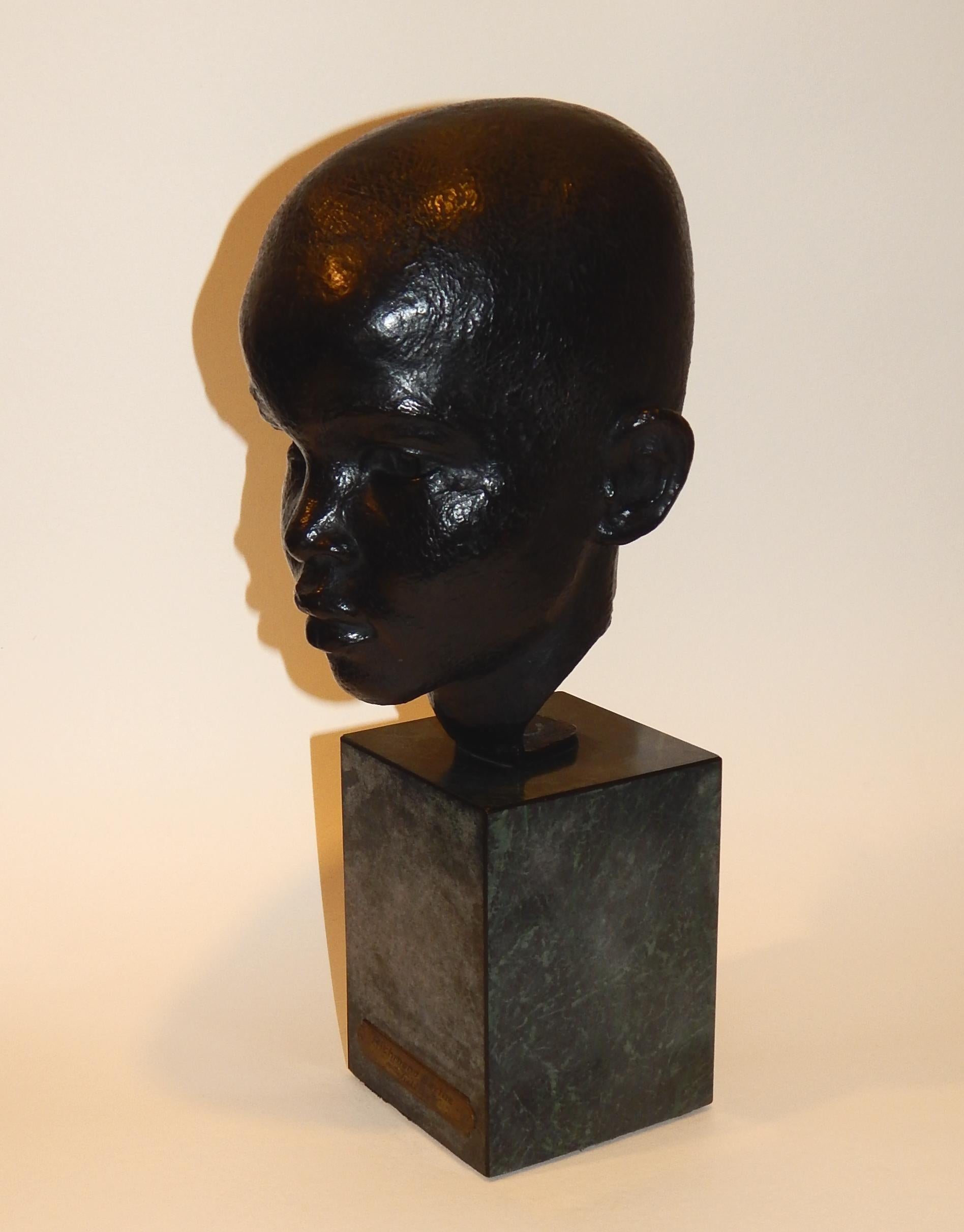 Américain Richmond Barthe Important artiste afro-américain Tête en bronze:: 