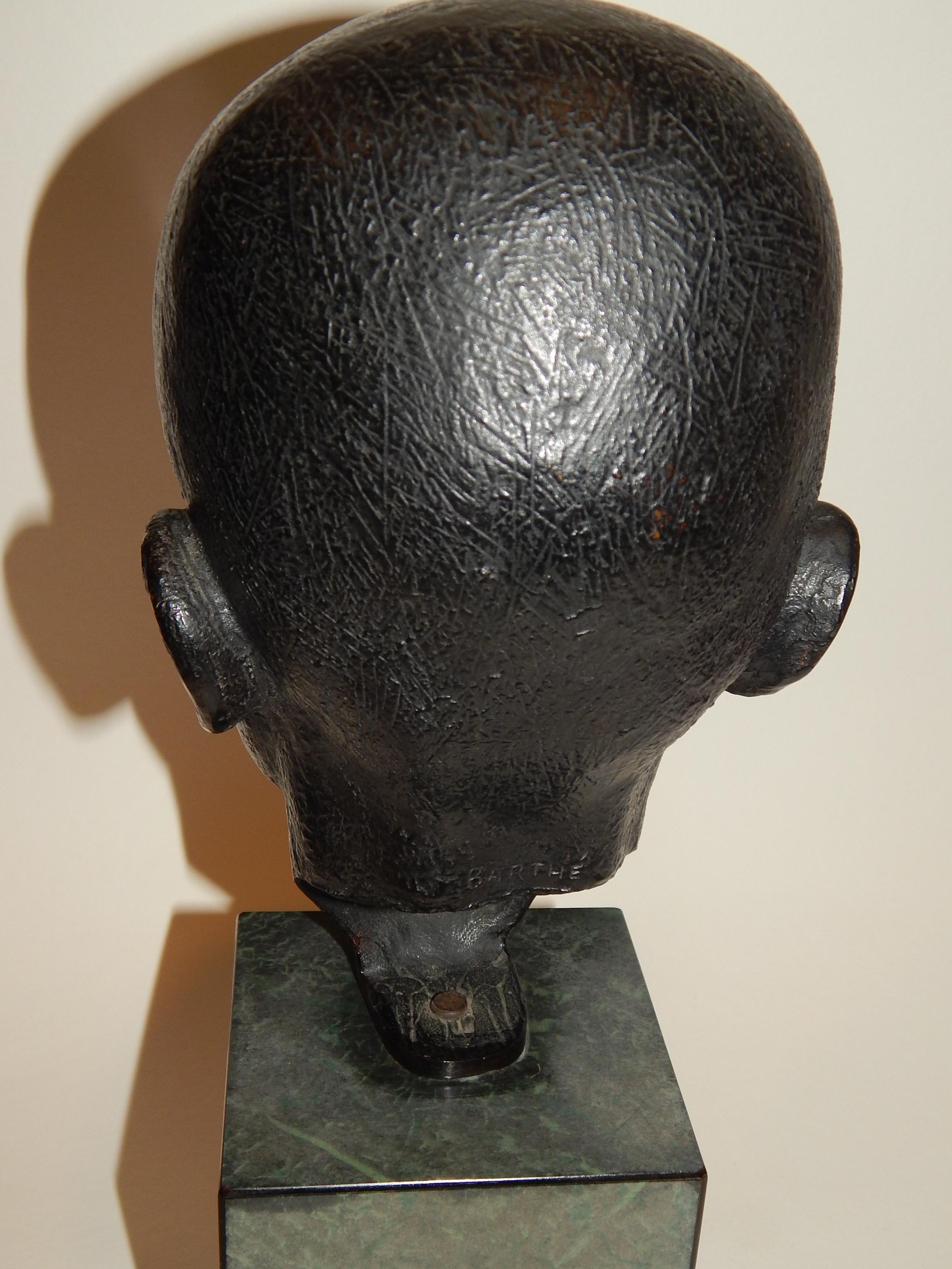 Richmond Barthe Important artiste afro-américain Tête en bronze:: 