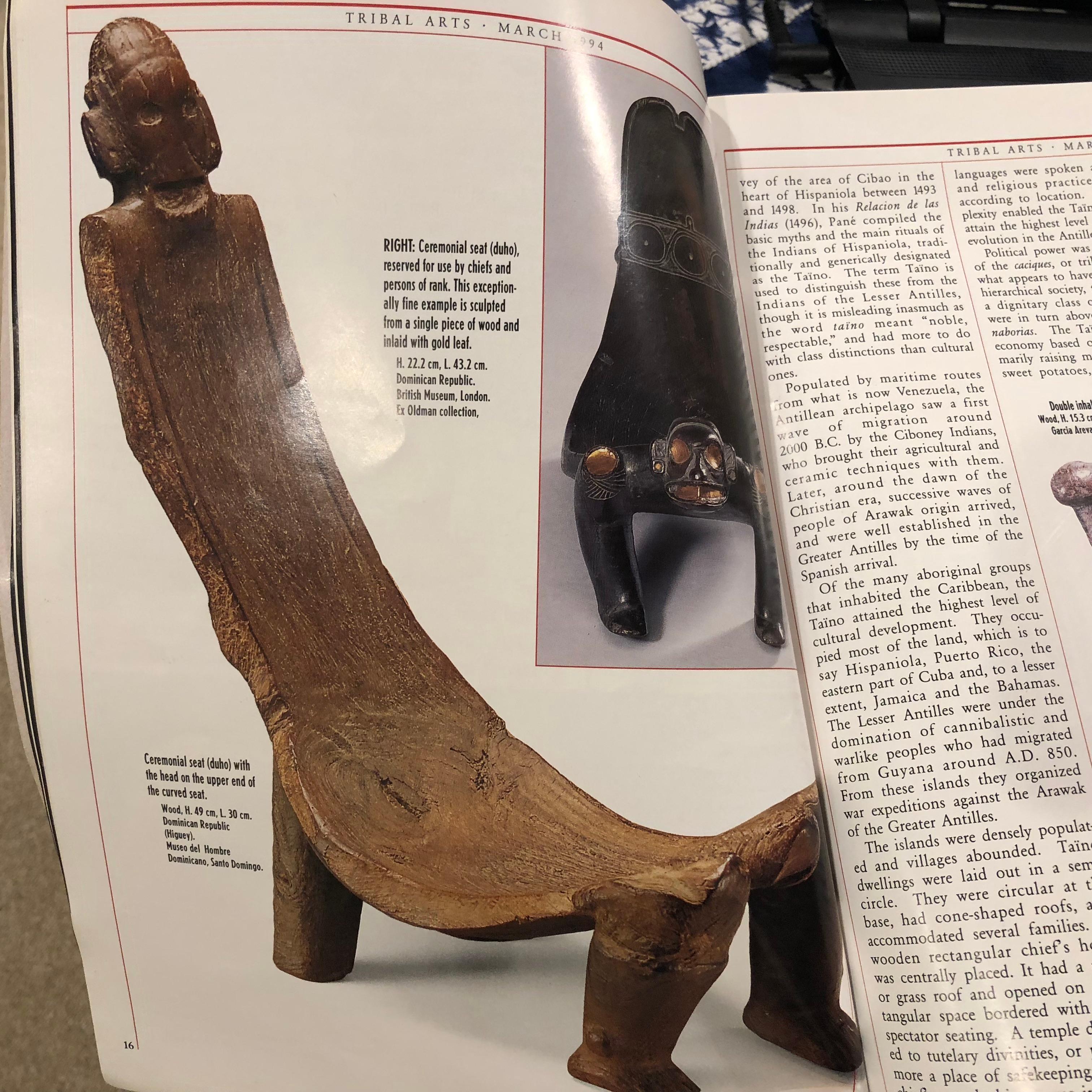 Fine America’s Chieftain Ceremonial Wood Seat “Duho” 13
