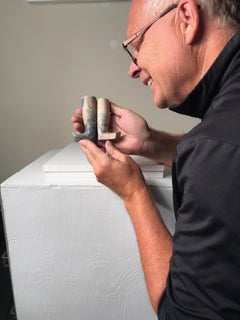 Important Ancient China Pair of Imperial Jade Leg Supports Han Dynasty