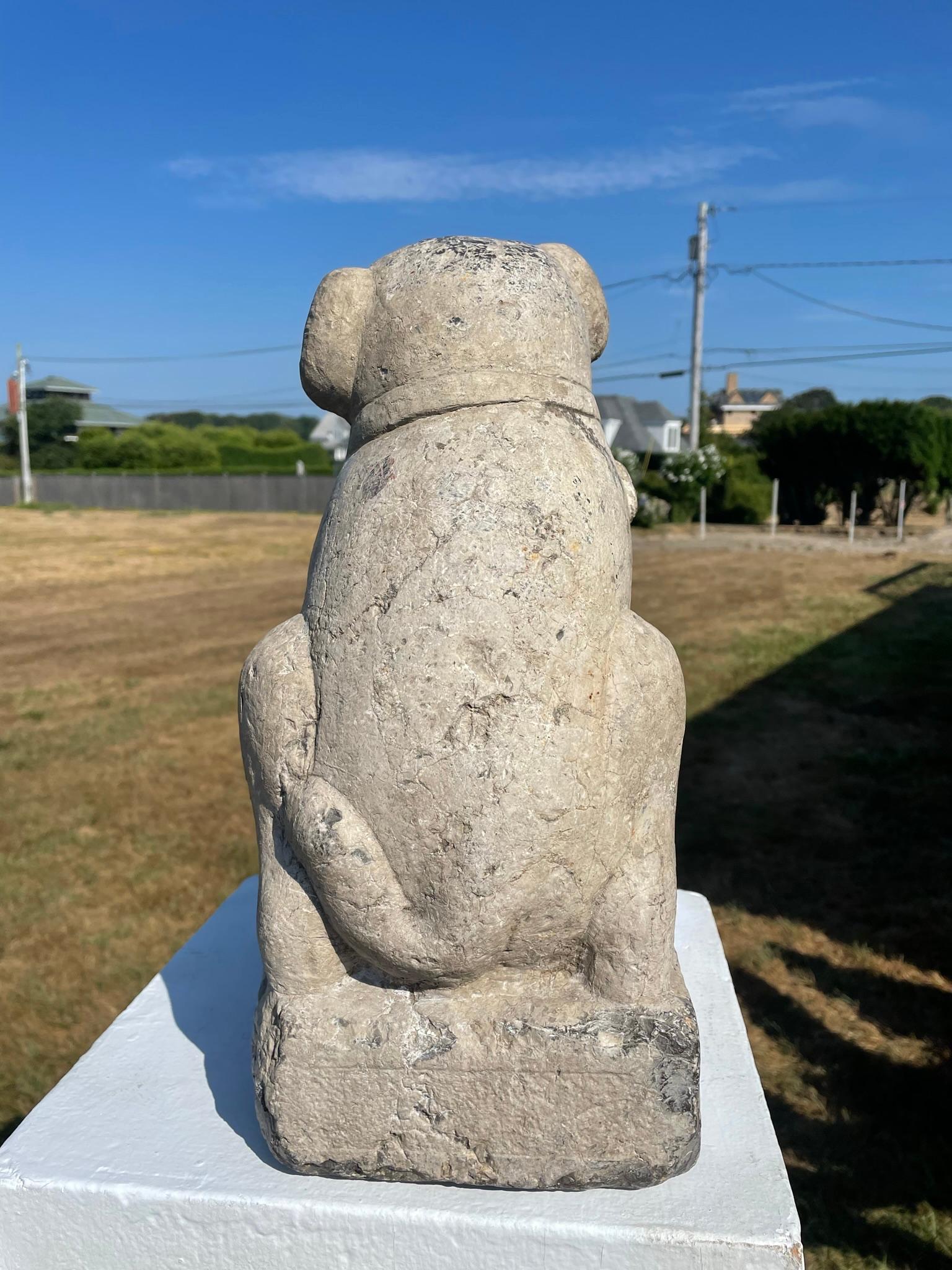 18th Century and Earlier Important Ancient Chinese Effigy  Pug Dog, Ming Dynasty 1368-1644 For Sale