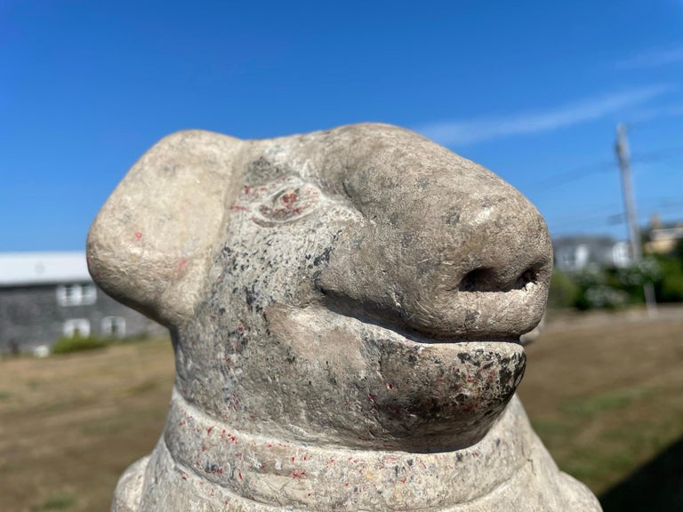 Important Ancient Chinese Effigy  Pug Dog, Ming Dynasty 1368-1644 In Good Condition For Sale In South Burlington, VT