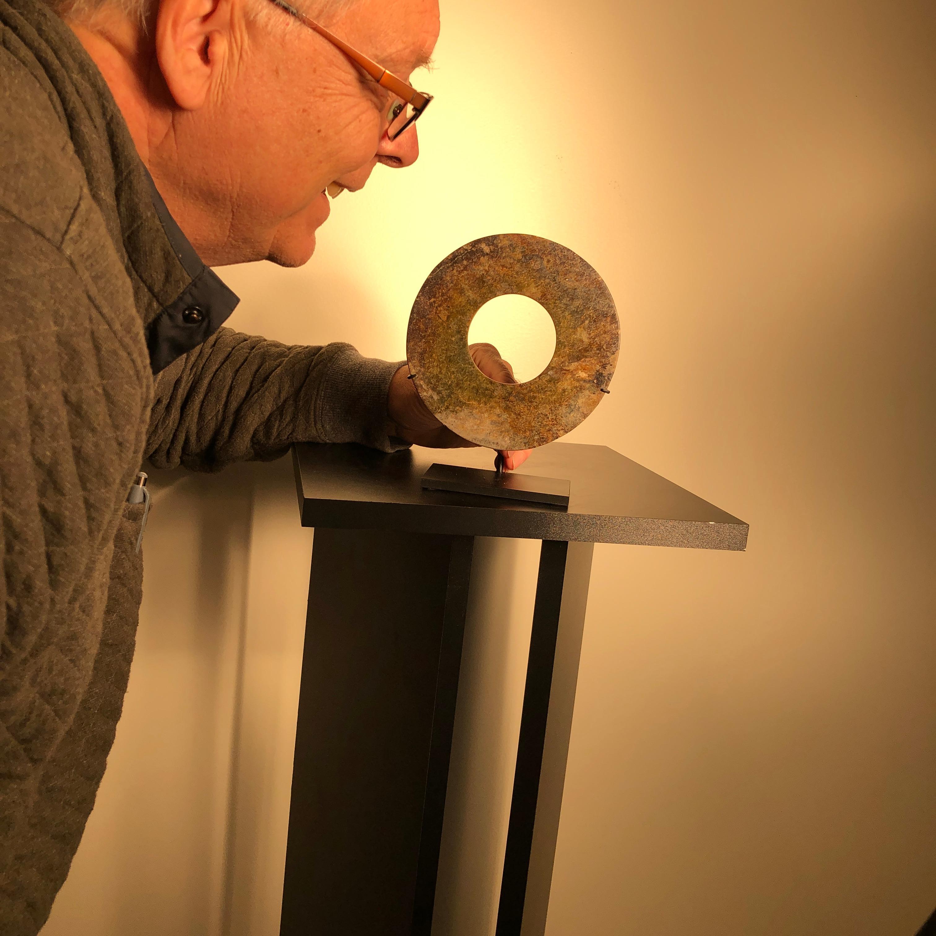 Beautiful thick specimen from our private collection

This is an authentic Chinese ancient jade bi disc from the Qi Jia Culture, Northwestern China, 3,000-2,000 BCE. This comes from our private collection. 

Including Our Certificate of