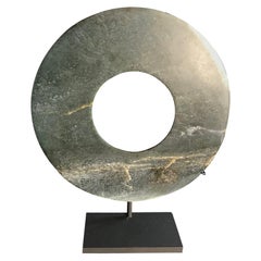 Important Ancient Chinese Heavenly Jade Bi Disc 