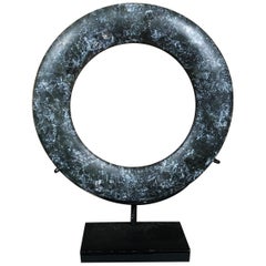 Important Ancient Chinese Round Jade Ring Bi Disc, 2000 BCE