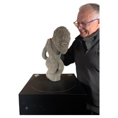 Important Ancient Hawaiian Aumakua Stone Sculpture with Provenance