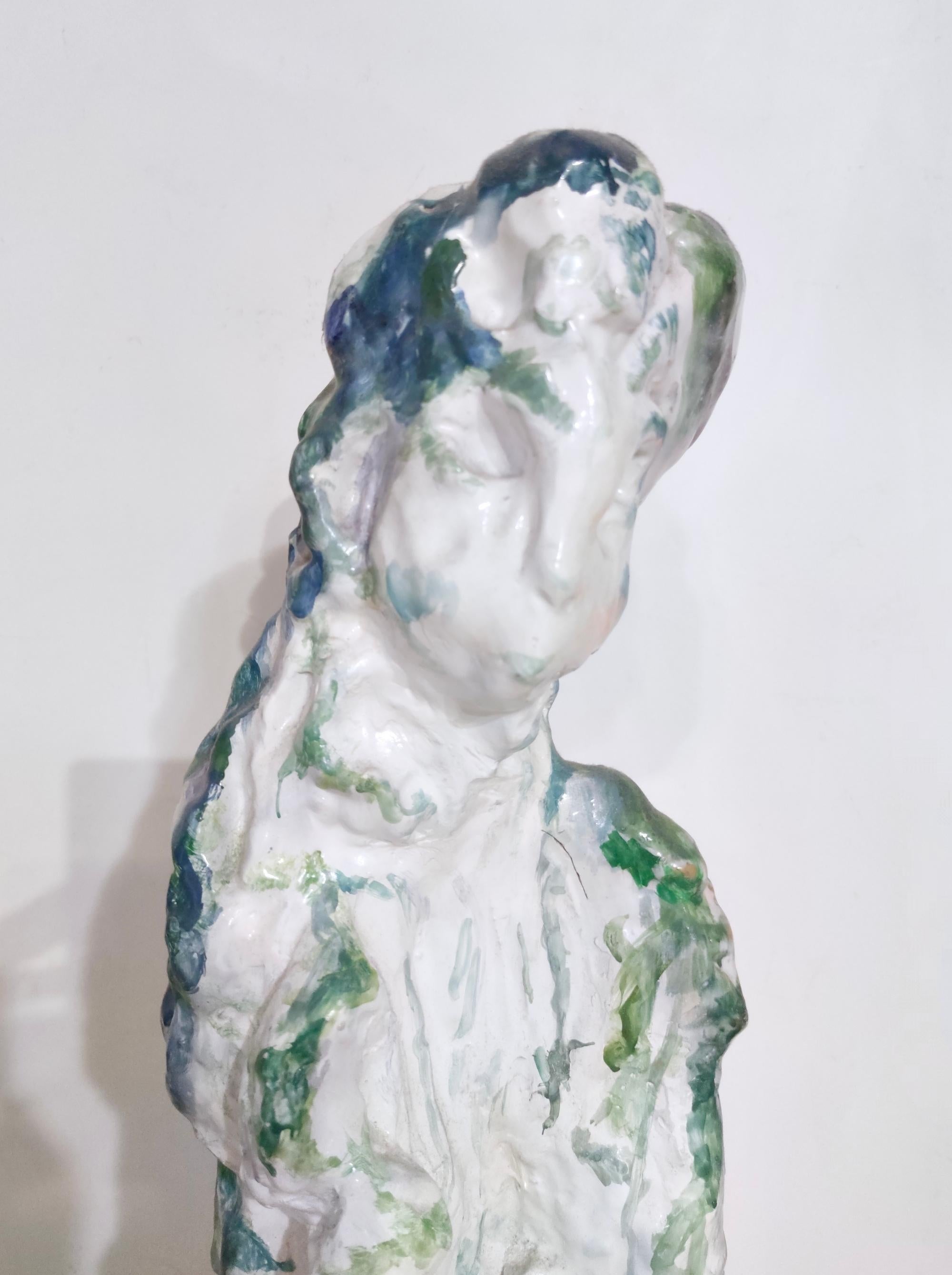 Loza esmaltada Mujer abstracta de Ernest Treccani, Italia Pulido en venta
