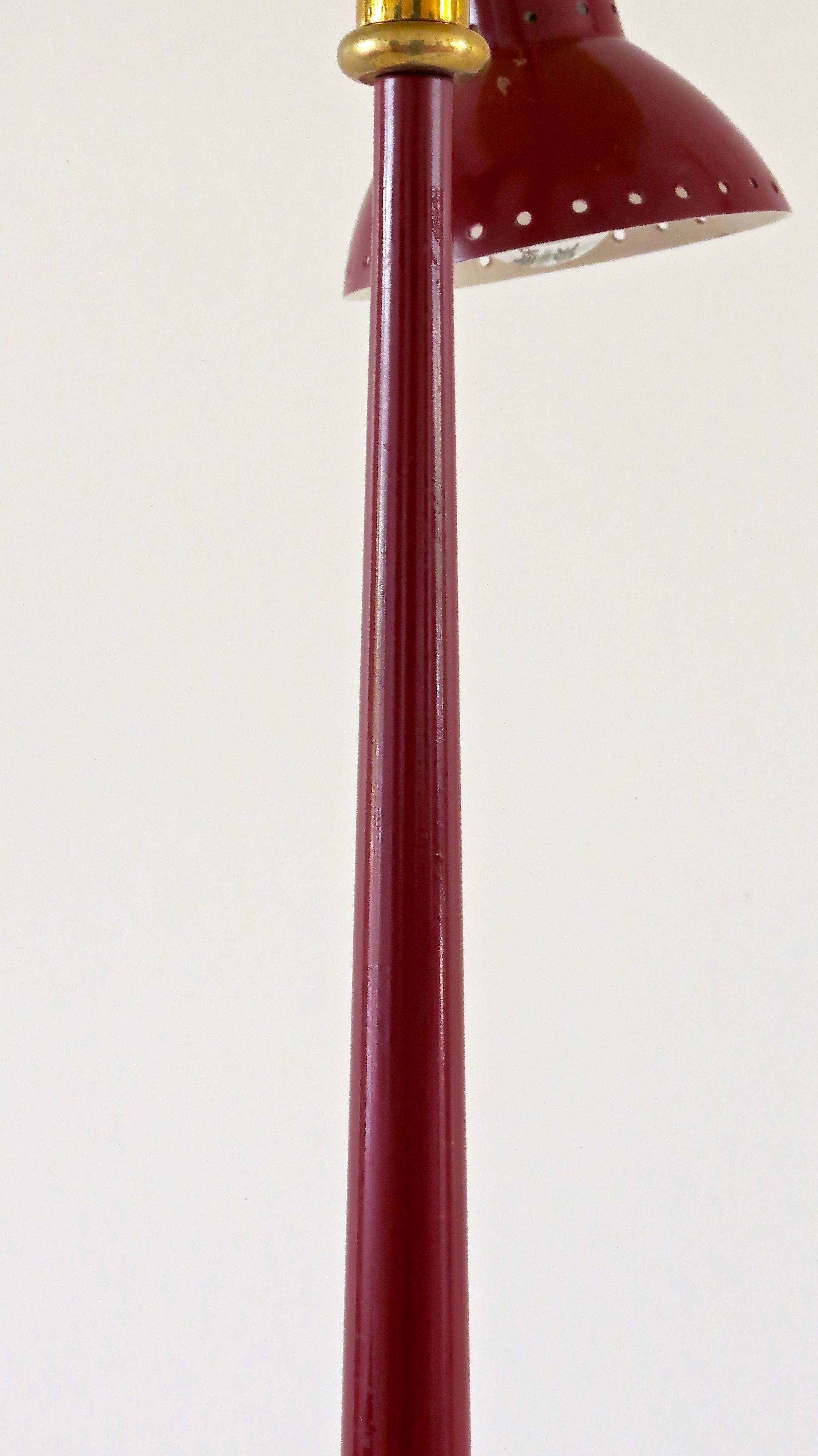 Important and Fine Italian Colored Floor Lamp by Arredoluce, circa 1950 6