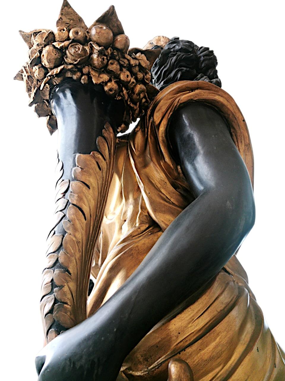 Importante et impressionnante paire de sculptures en bronze du XIXe siècle en vente 5