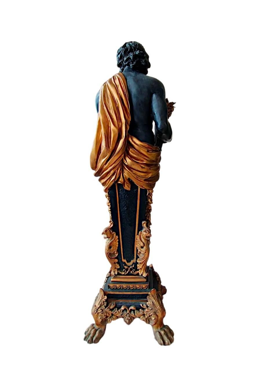 Importante et impressionnante paire de sculptures en bronze du XIXe siècle en vente 10