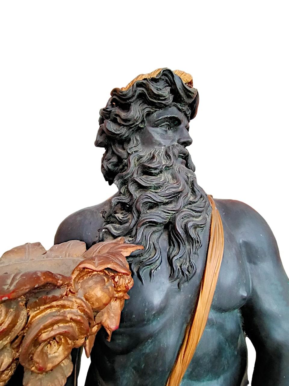 Cast Important and Impressive Pair of 19th Century Bronze Sculptures For Sale