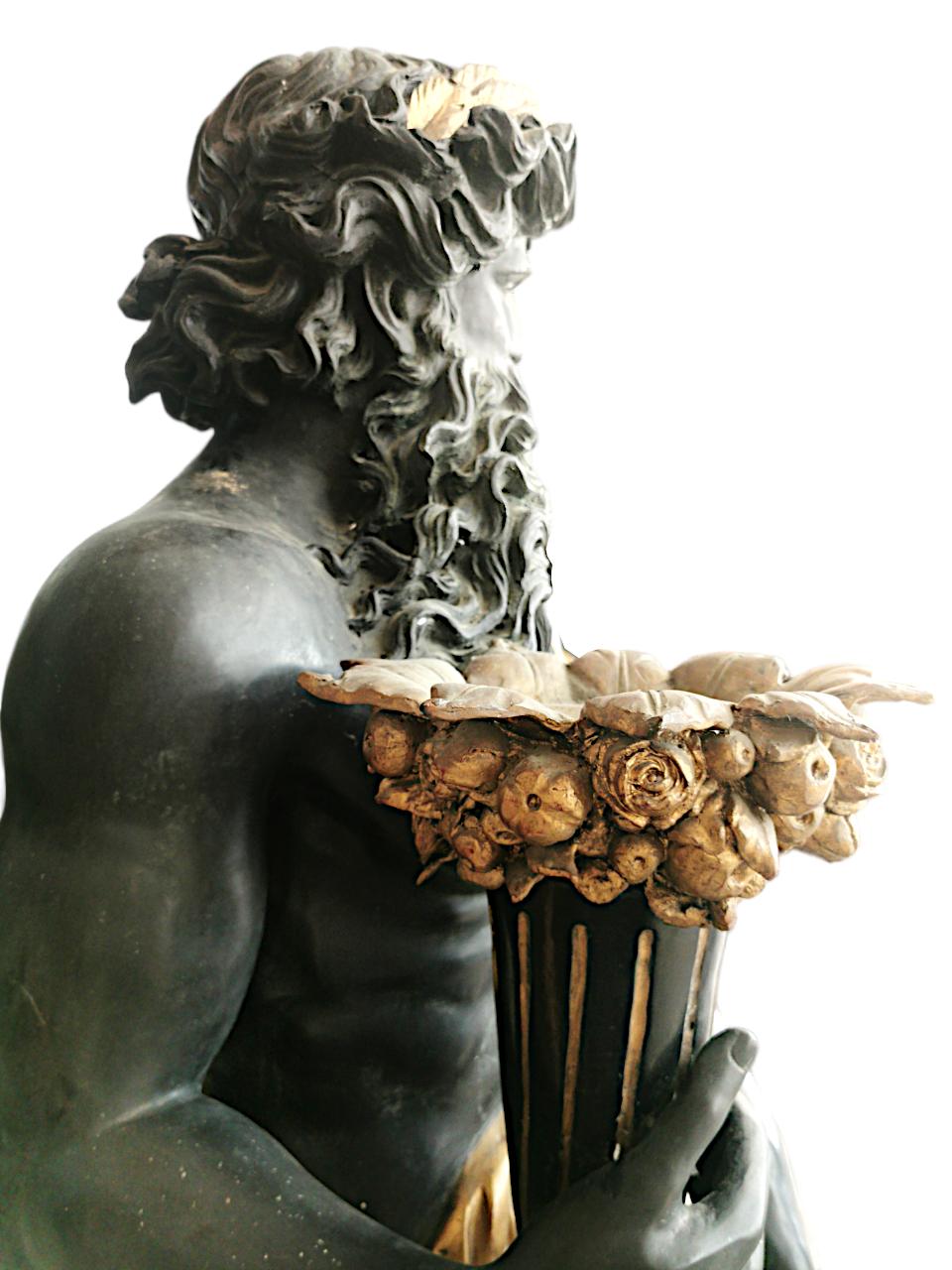 Importante et impressionnante paire de sculptures en bronze du XIXe siècle en vente 2