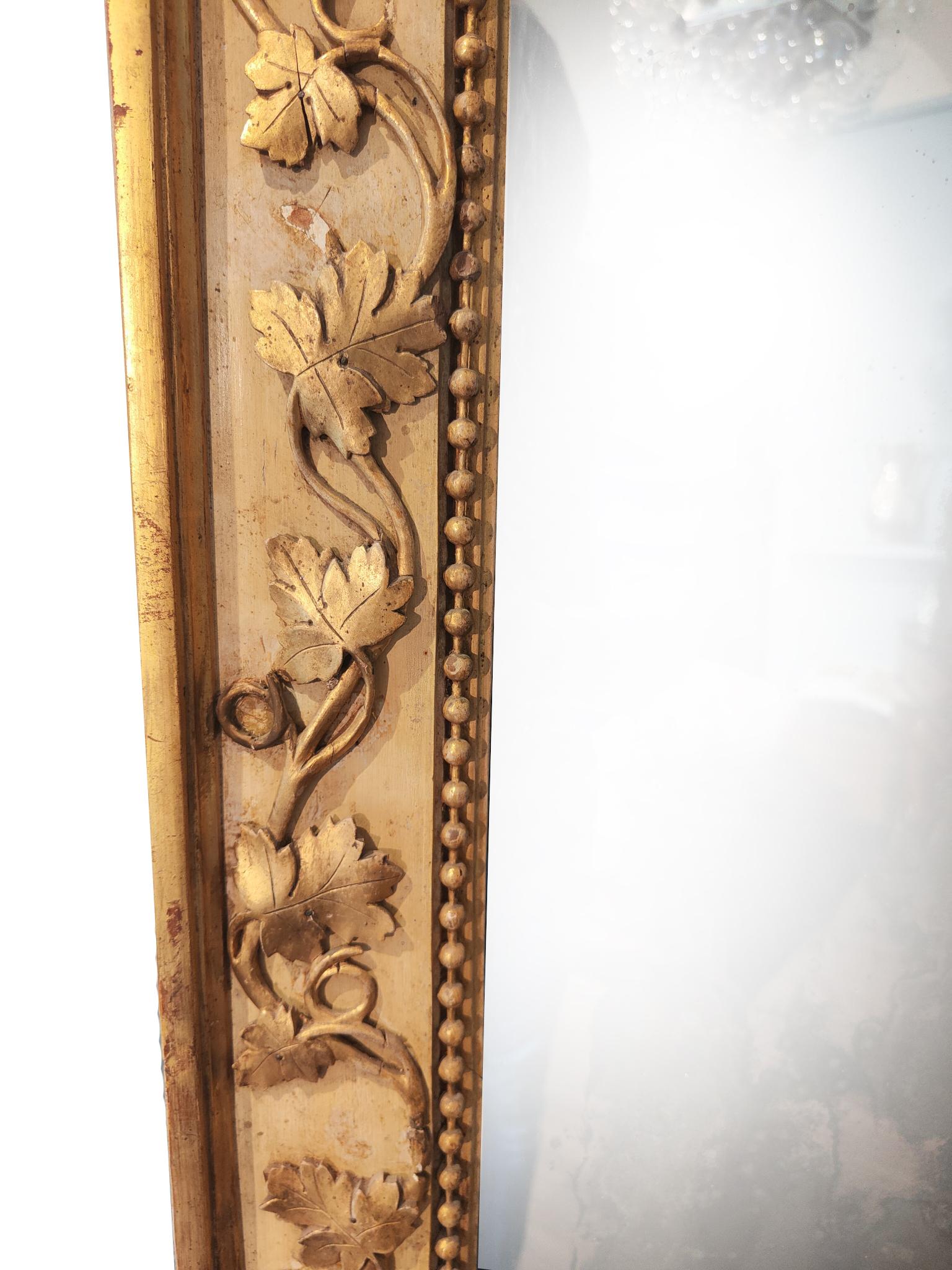 Italian Important and Large Neoclassical Mirror For Sale