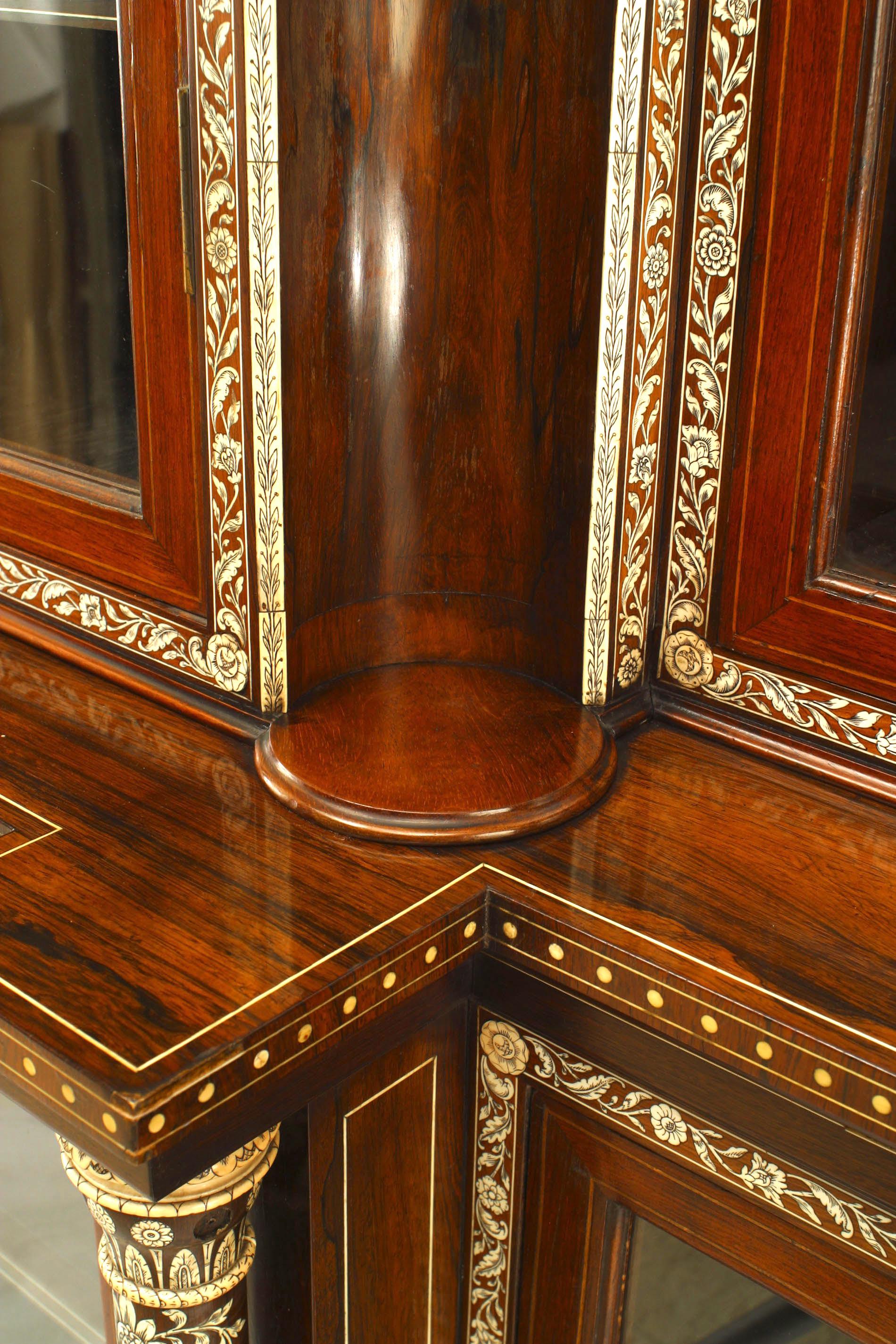 Important and Rare Anglo-Indian Breakfront Cabinet 1