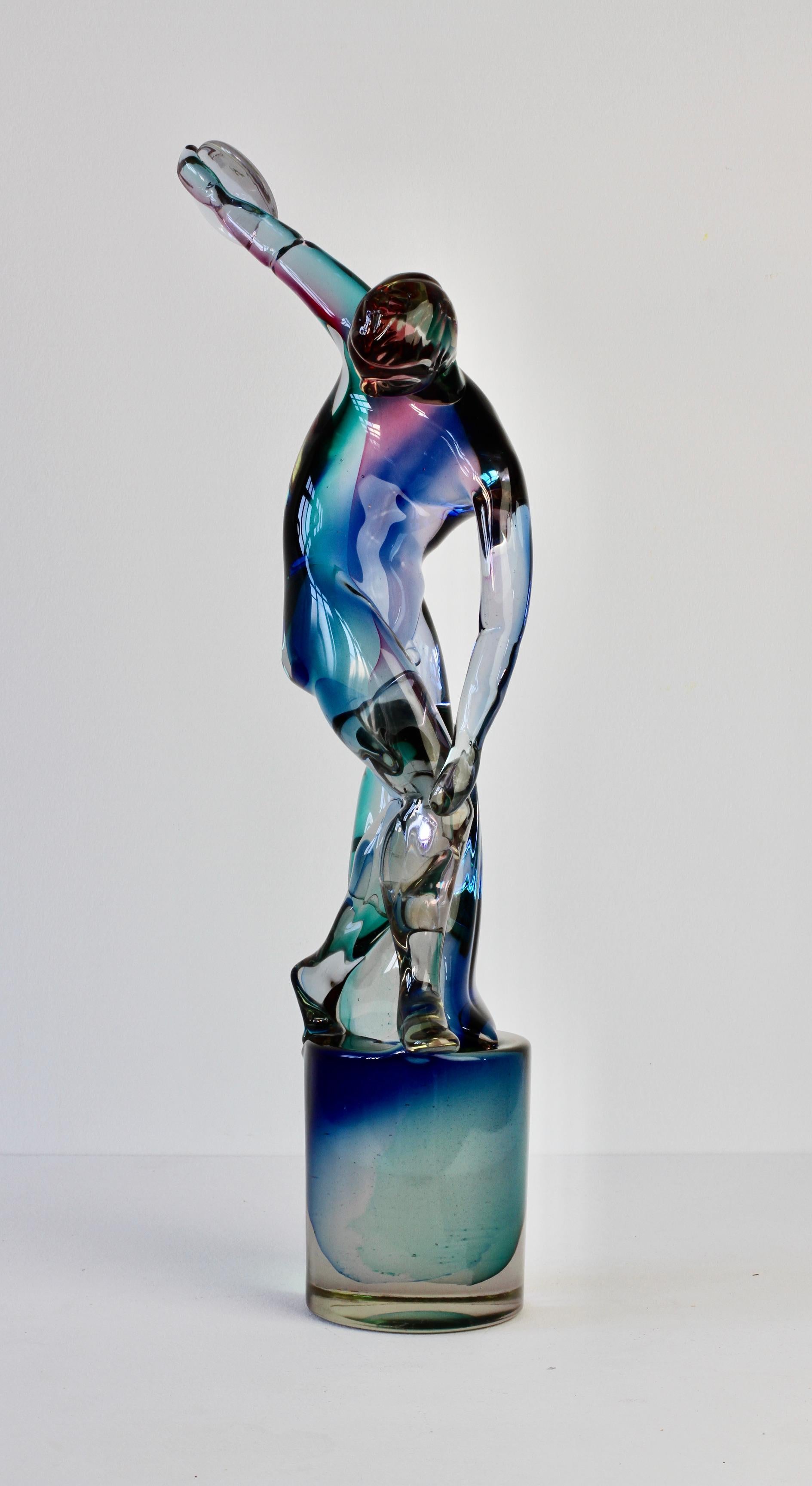 Important and Rare Ermanno Nason for Cenedese Italian Murano Glass Sculpture 2