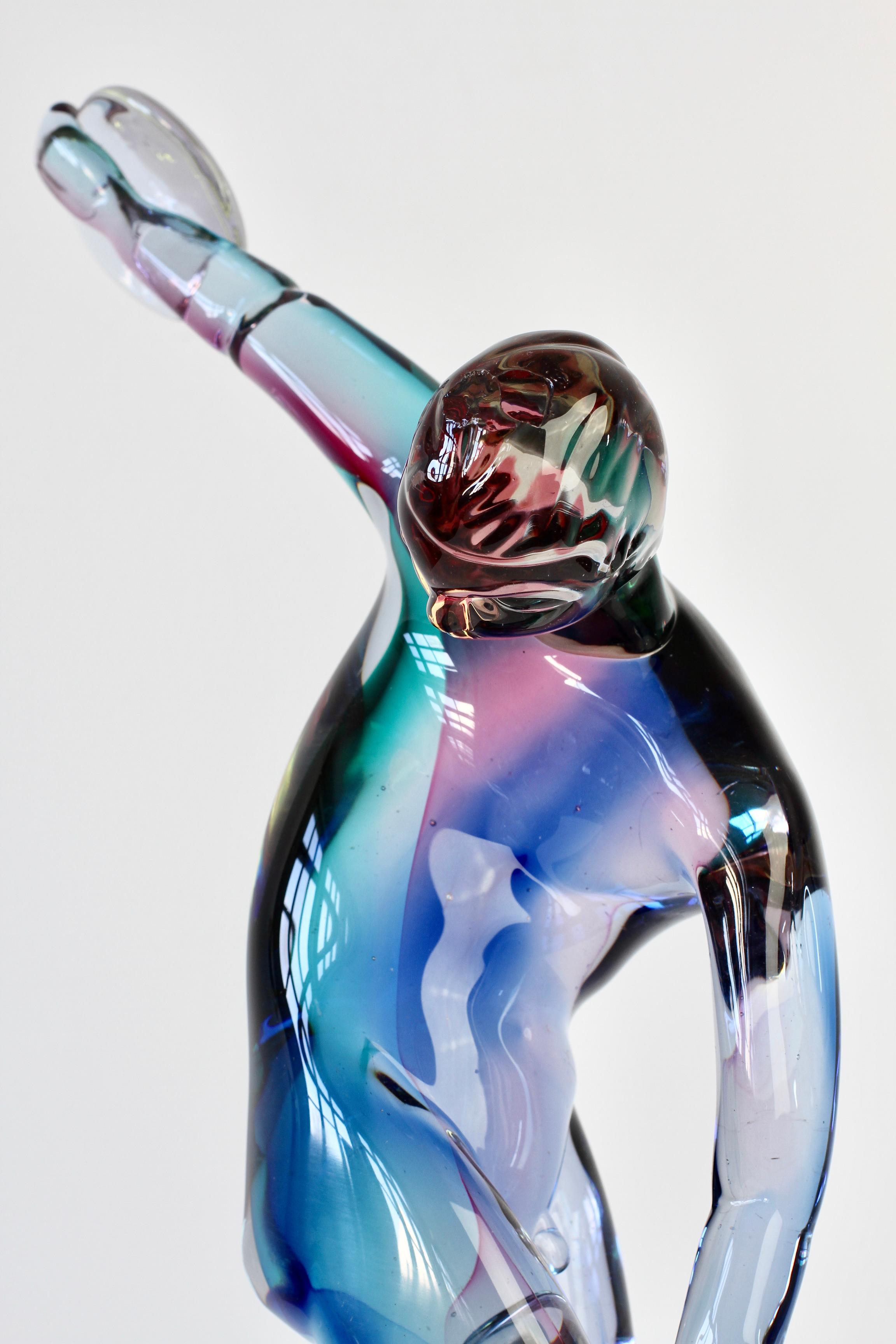 Important and Rare Ermanno Nason for Cenedese Italian Murano Glass Sculpture 5