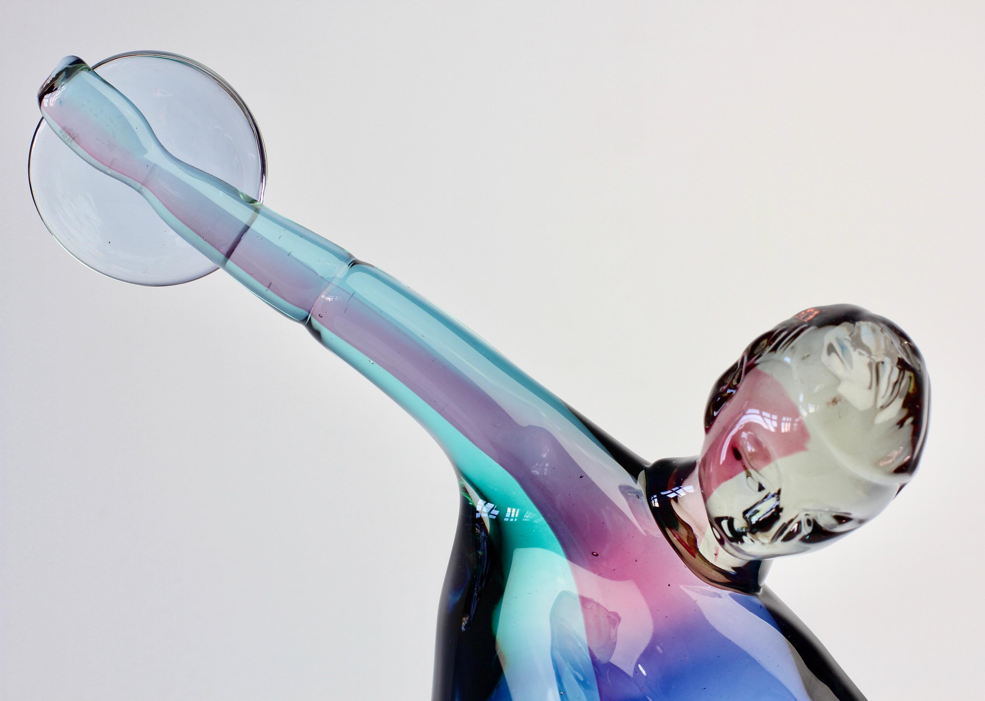 Important and Rare Ermanno Nason for Cenedese Italian Murano Glass Sculpture 6
