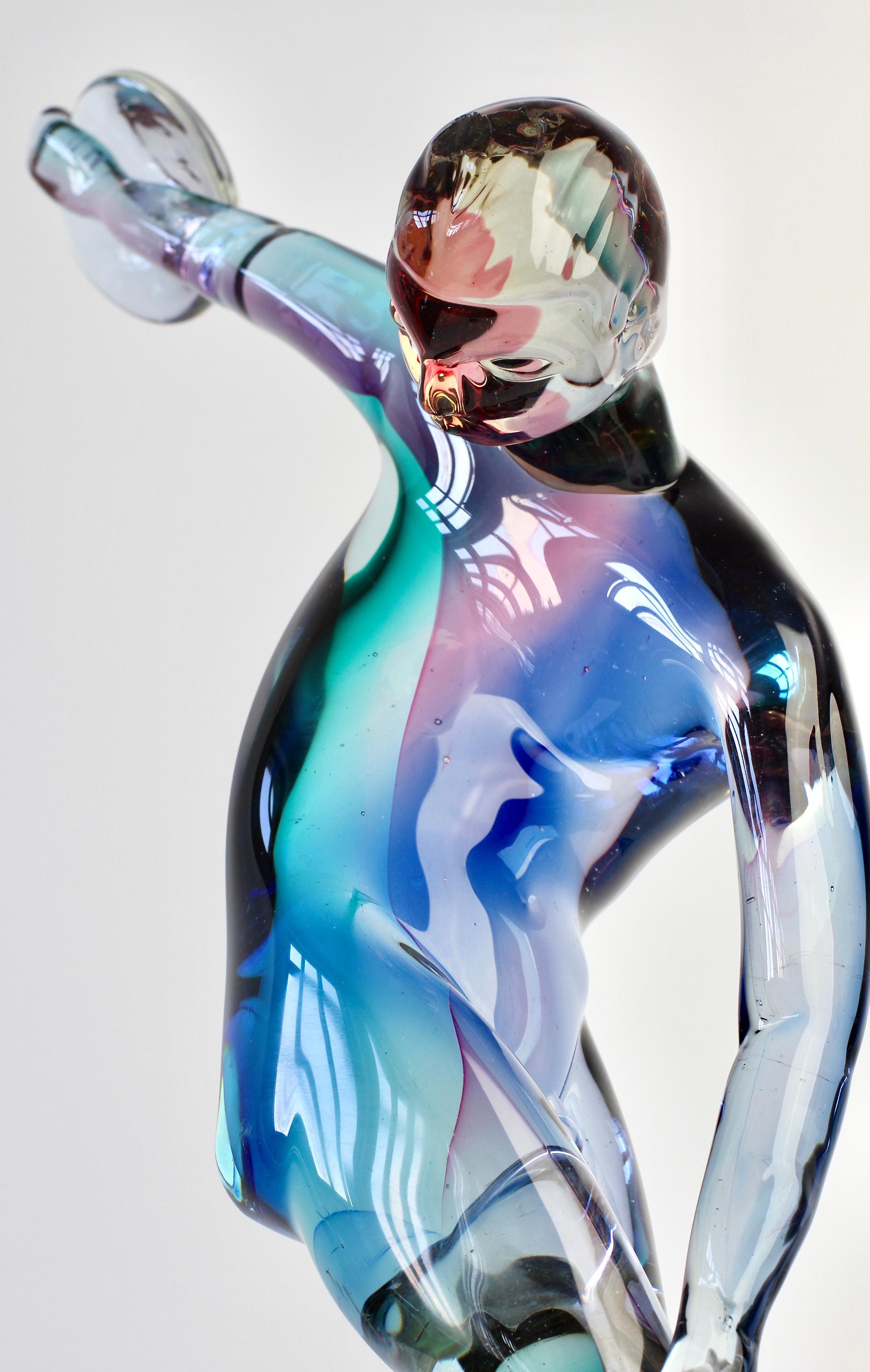 Important and Rare Ermanno Nason for Cenedese Italian Murano Glass Sculpture 9