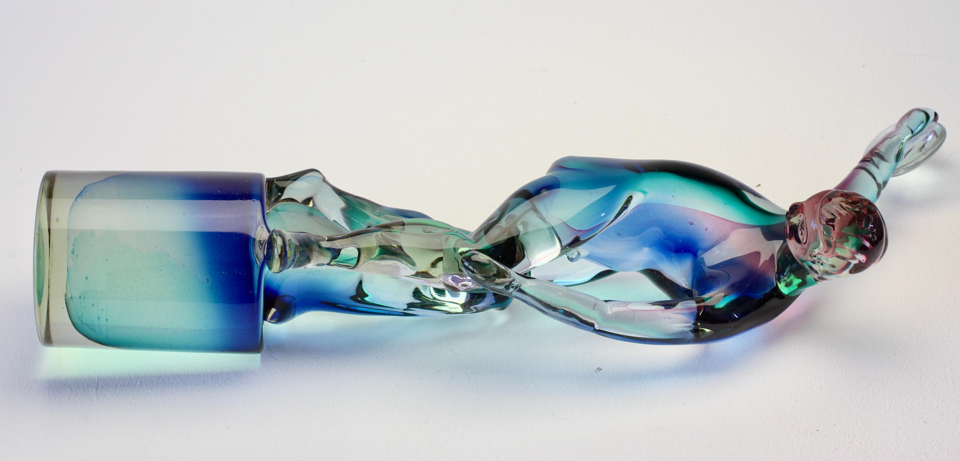 Important and Rare Ermanno Nason for Cenedese Italian Murano Glass Sculpture 11