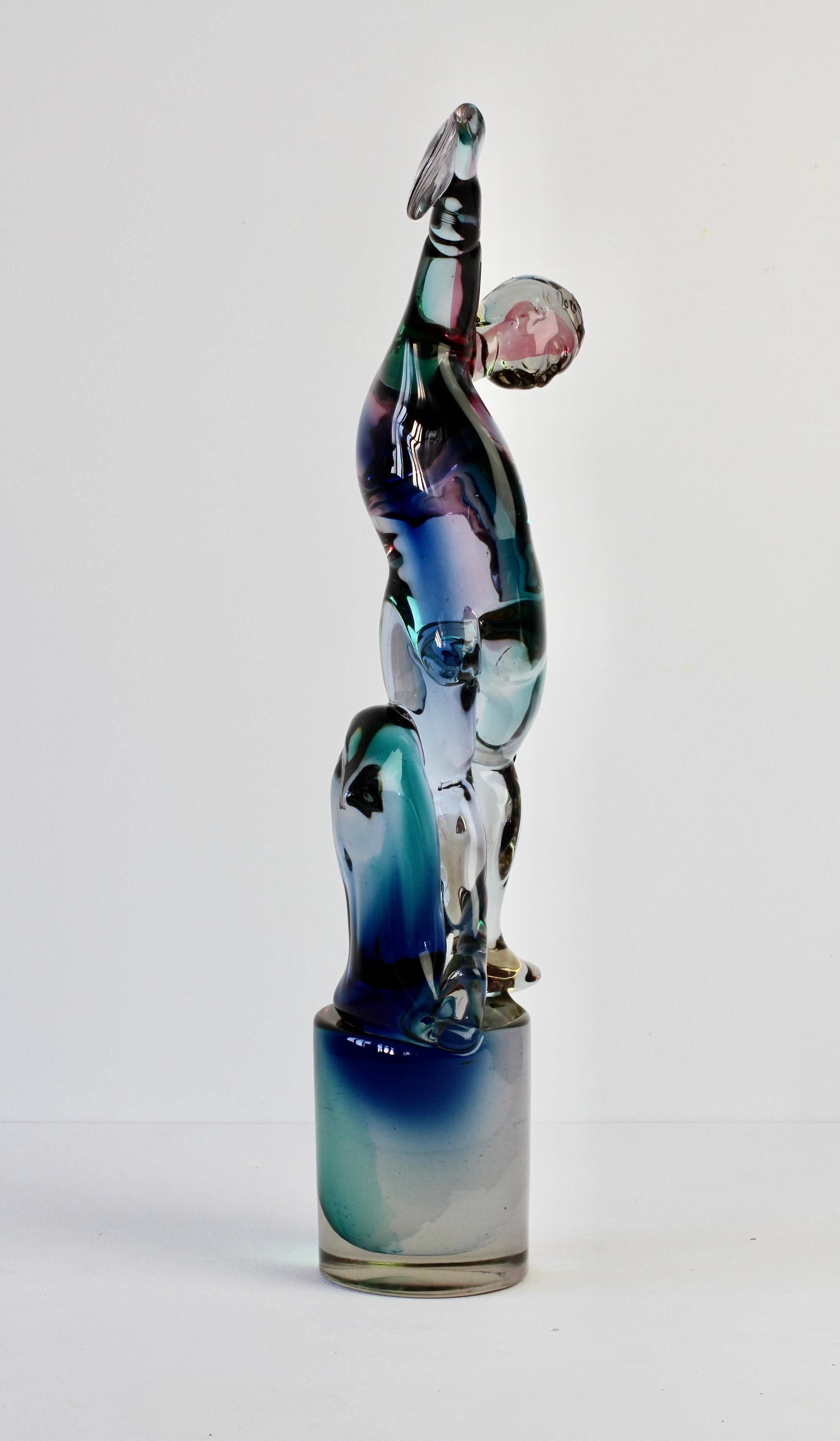Mid-Century Modern Important and Rare Ermanno Nason for Cenedese Italian Murano Glass Sculpture