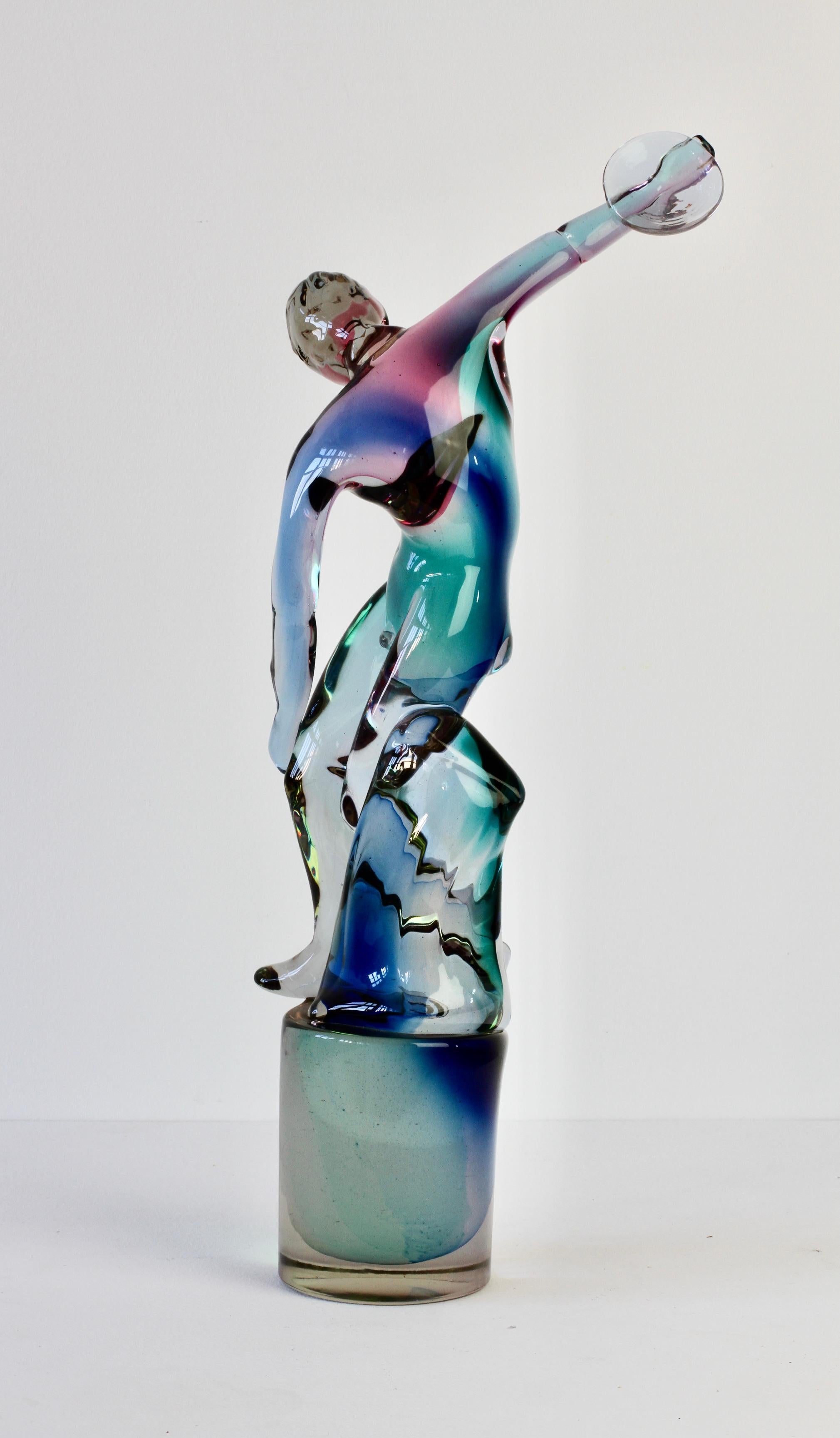 20th Century Important and Rare Ermanno Nason for Cenedese Italian Murano Glass Sculpture