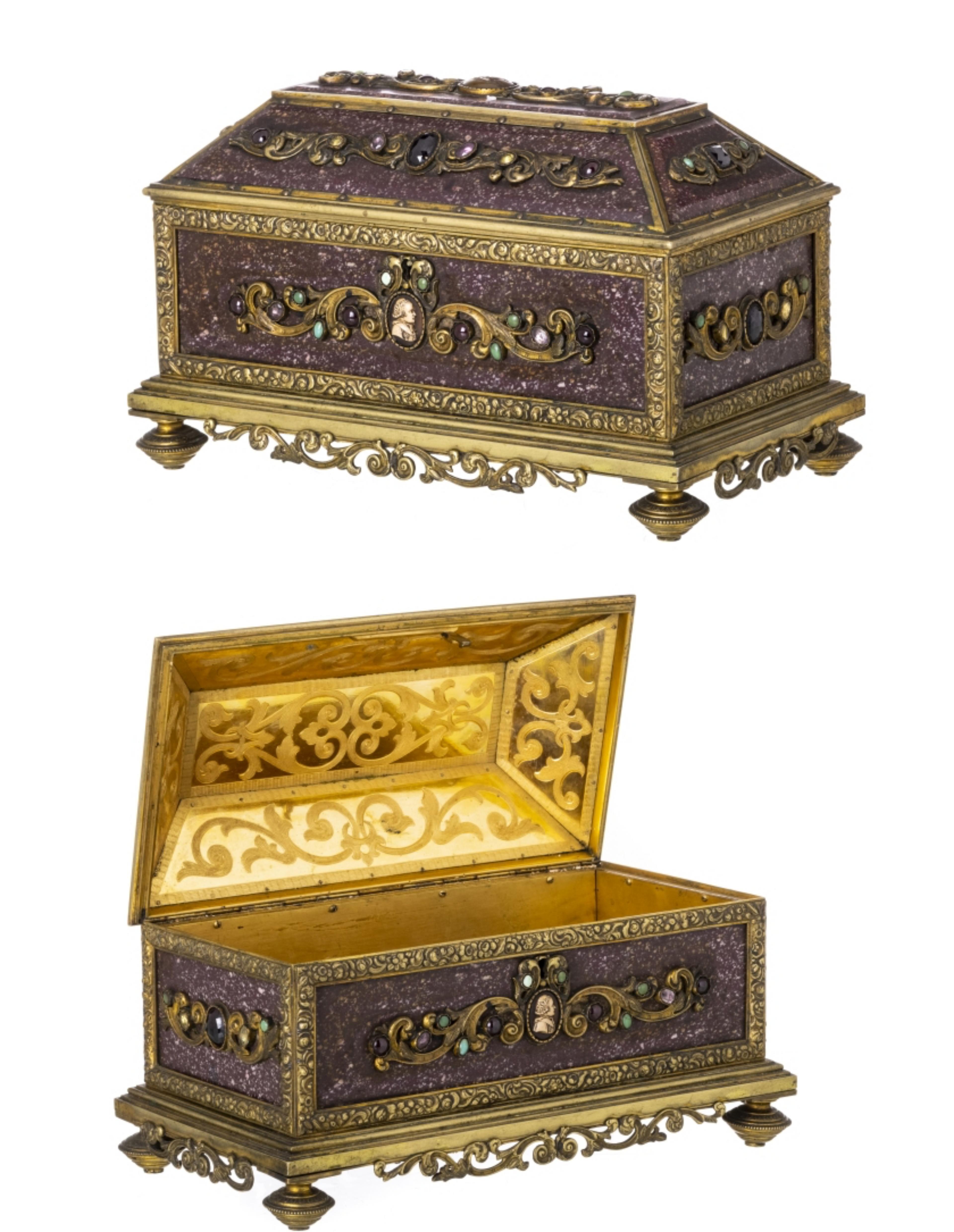 Hand-Crafted Important and Rare Italian Box Safe from the 17th Century '1647'