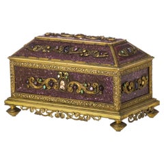 Important and Rare Italian Box Safe from the 17th Century '1647'