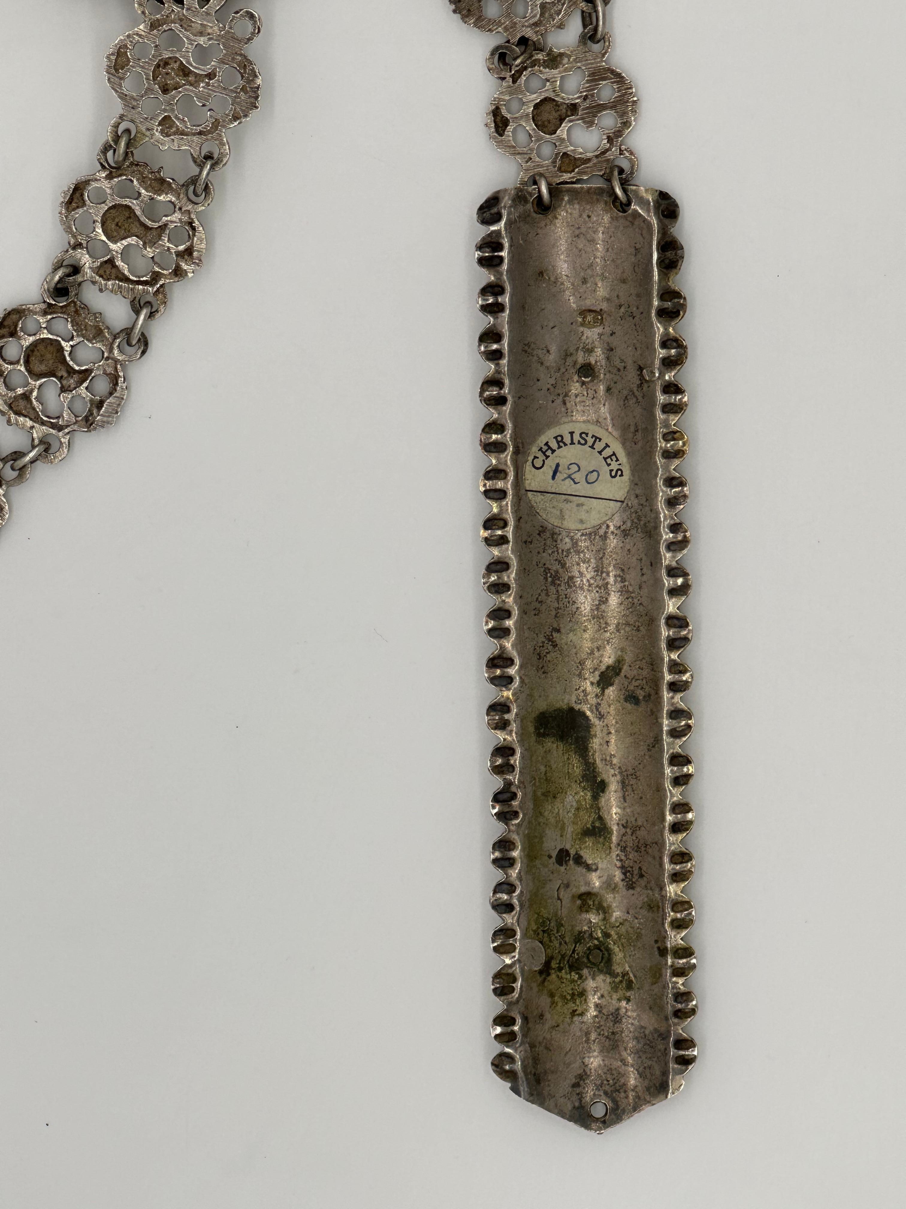 Importante et rare ceinture de mariage Sivlonot/séparation en argent juif, Francfort 1707-1723  en vente 10
