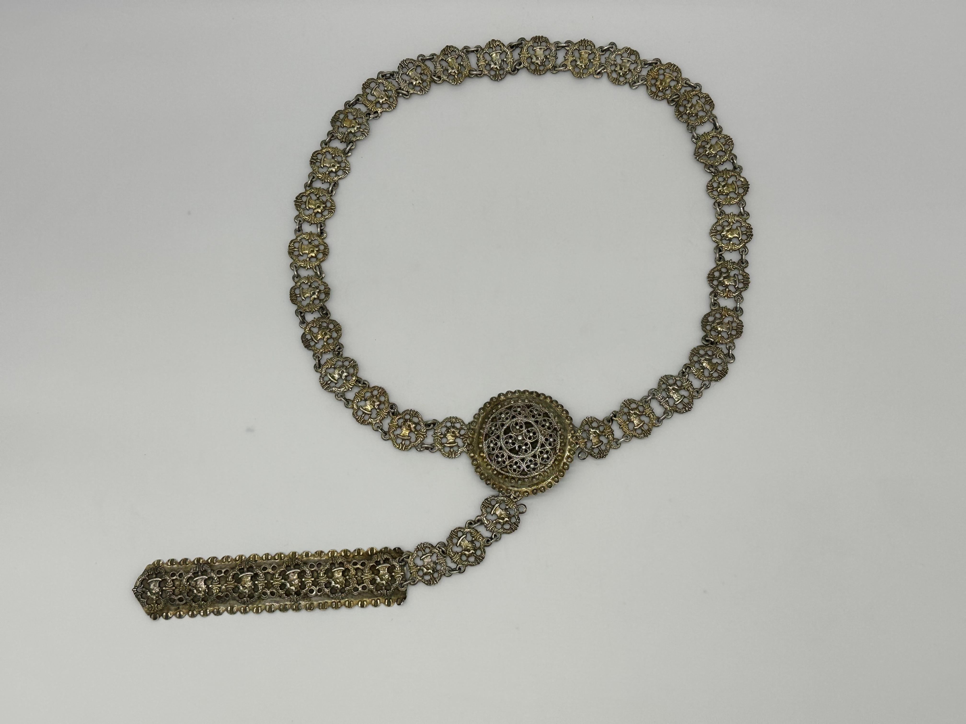 Important and rare jewish silver Sivlonot /wedding belt, Frankfurt 1707-1723  For Sale 11