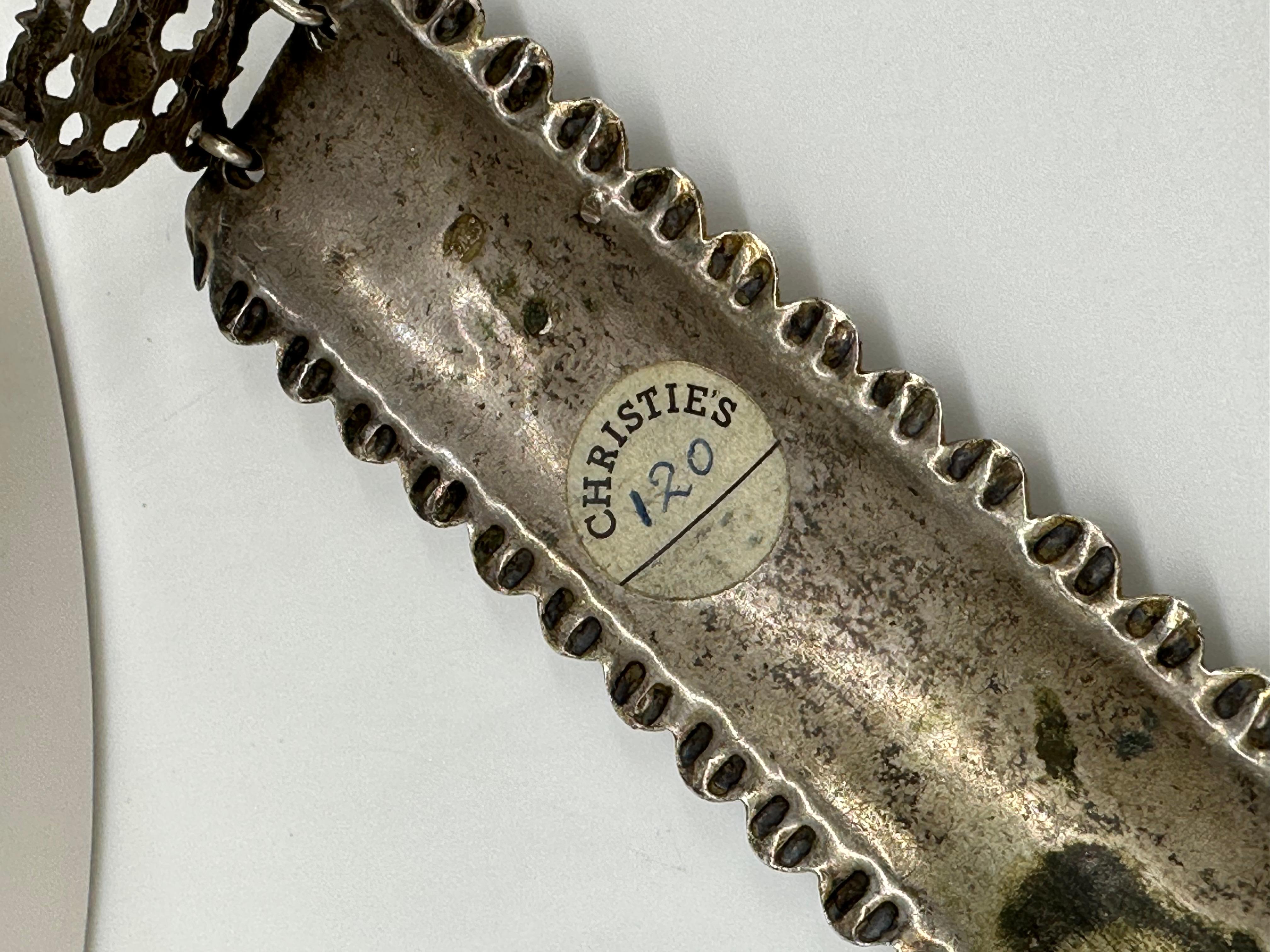 Plaqué or Importante et rare ceinture de mariage Sivlonot/séparation en argent juif, Francfort 1707-1723  en vente