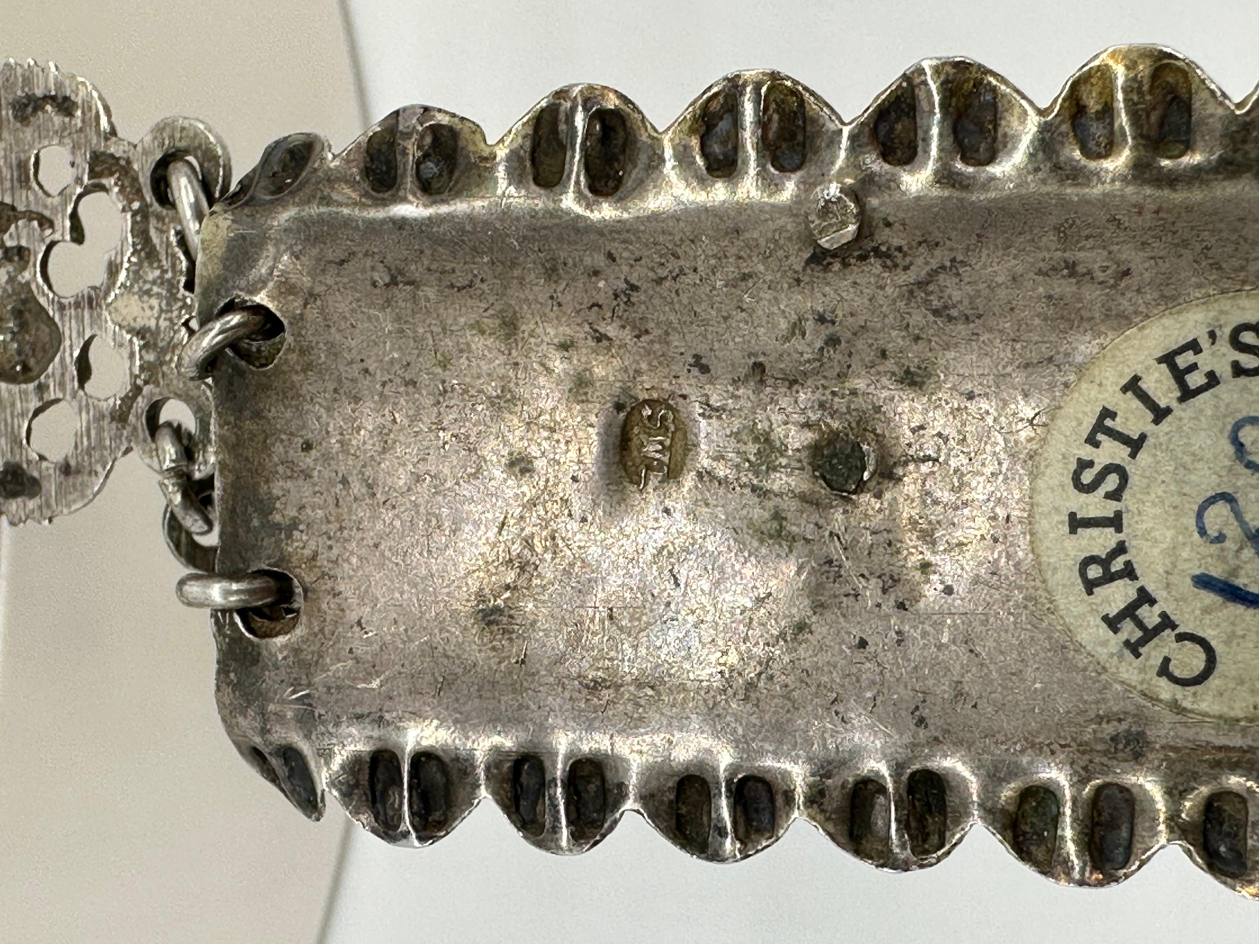 Importante et rare ceinture de mariage Sivlonot/séparation en argent juif, Francfort 1707-1723  en vente 1
