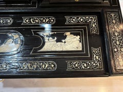 Important and Rare Joseph Bertin - Milan - Ebene Desk 19th Century