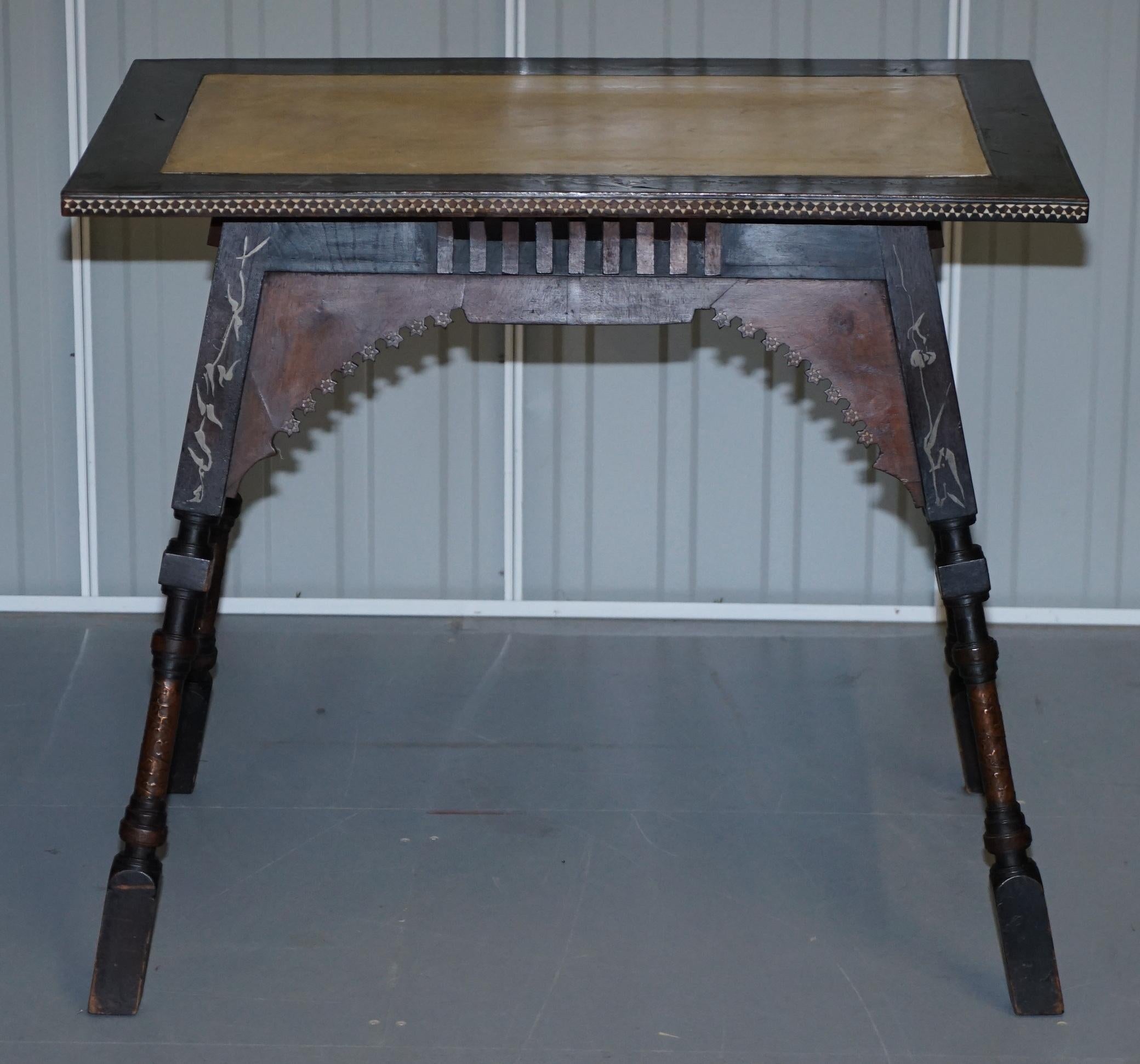 Art Nouveau Important and Rare Original circa 1900 Carlo Bugatti Occasional Table Ebonized For Sale