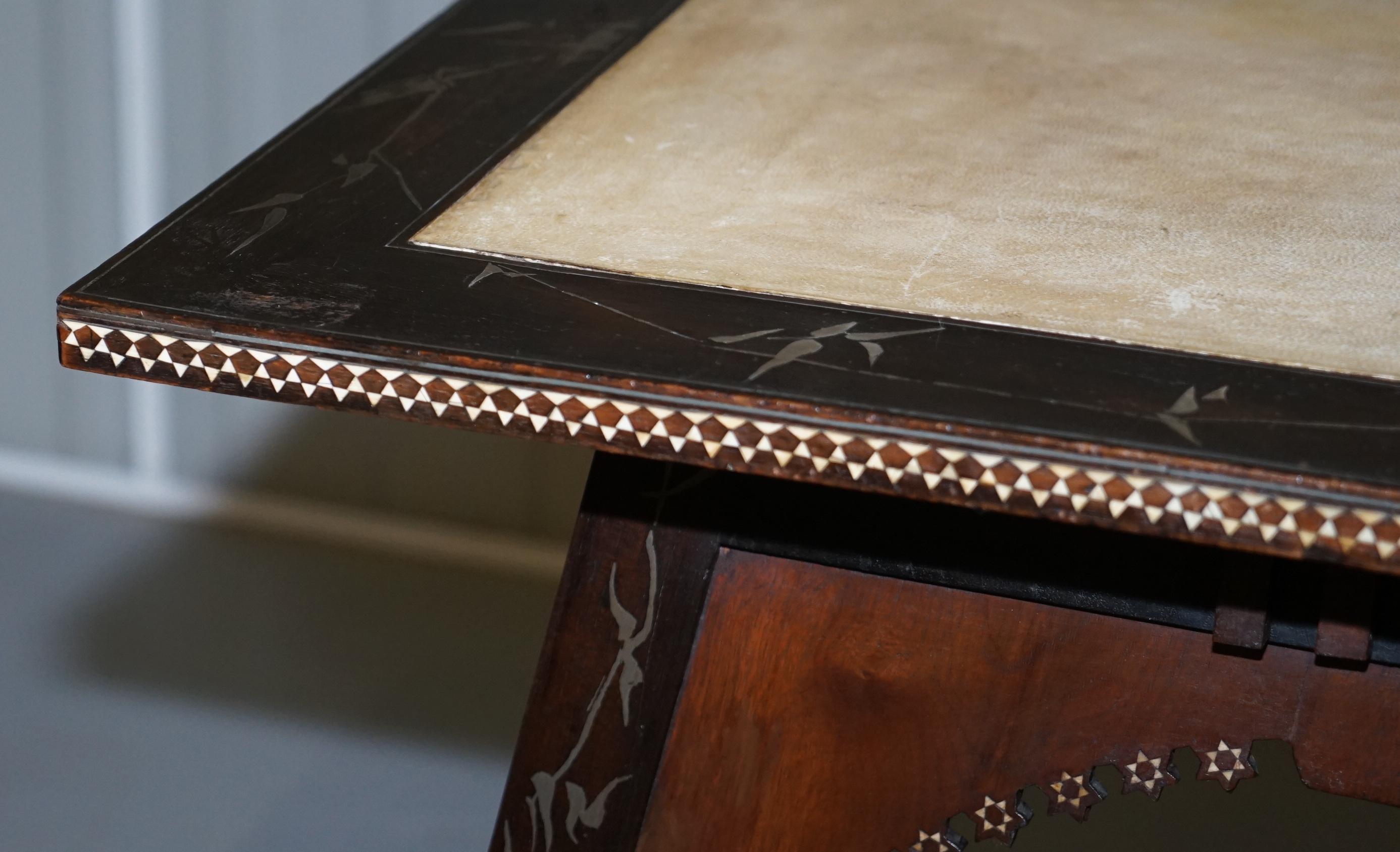 Important and Rare Original circa 1900 Carlo Bugatti Occasional Table Ebonized For Sale 2